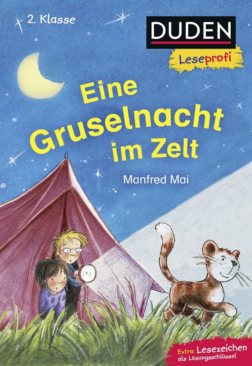 Duden Leseprofi – Eine Gruselnacht im Zelt, 2. Klasse / Manfred Mai, Kinderbuch für Erstleser ab 7 Jahren