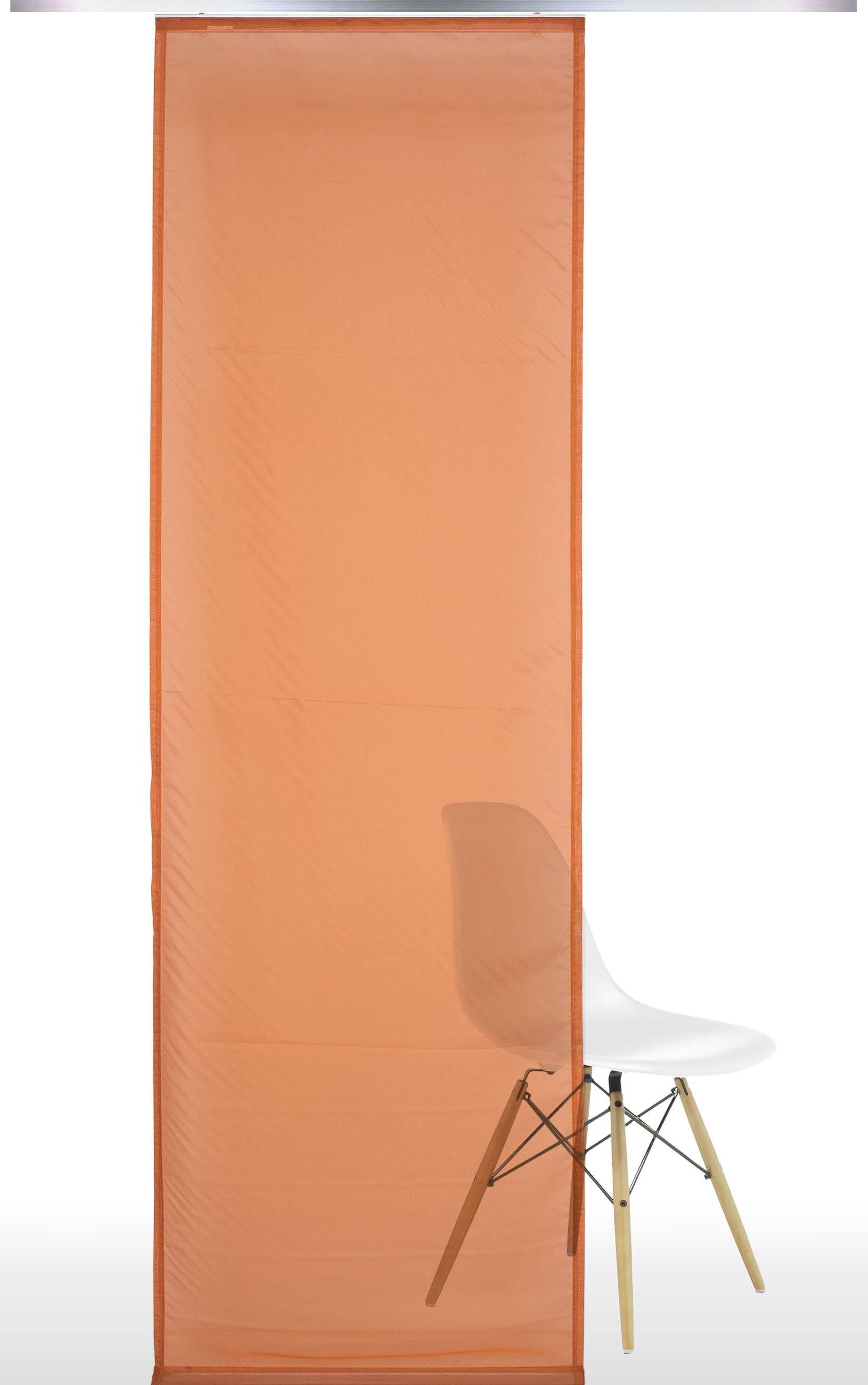 Liedeco Schiebegardine (1 St), Klettband, transparent, HxB: 245x60, ohne Paneelwagen