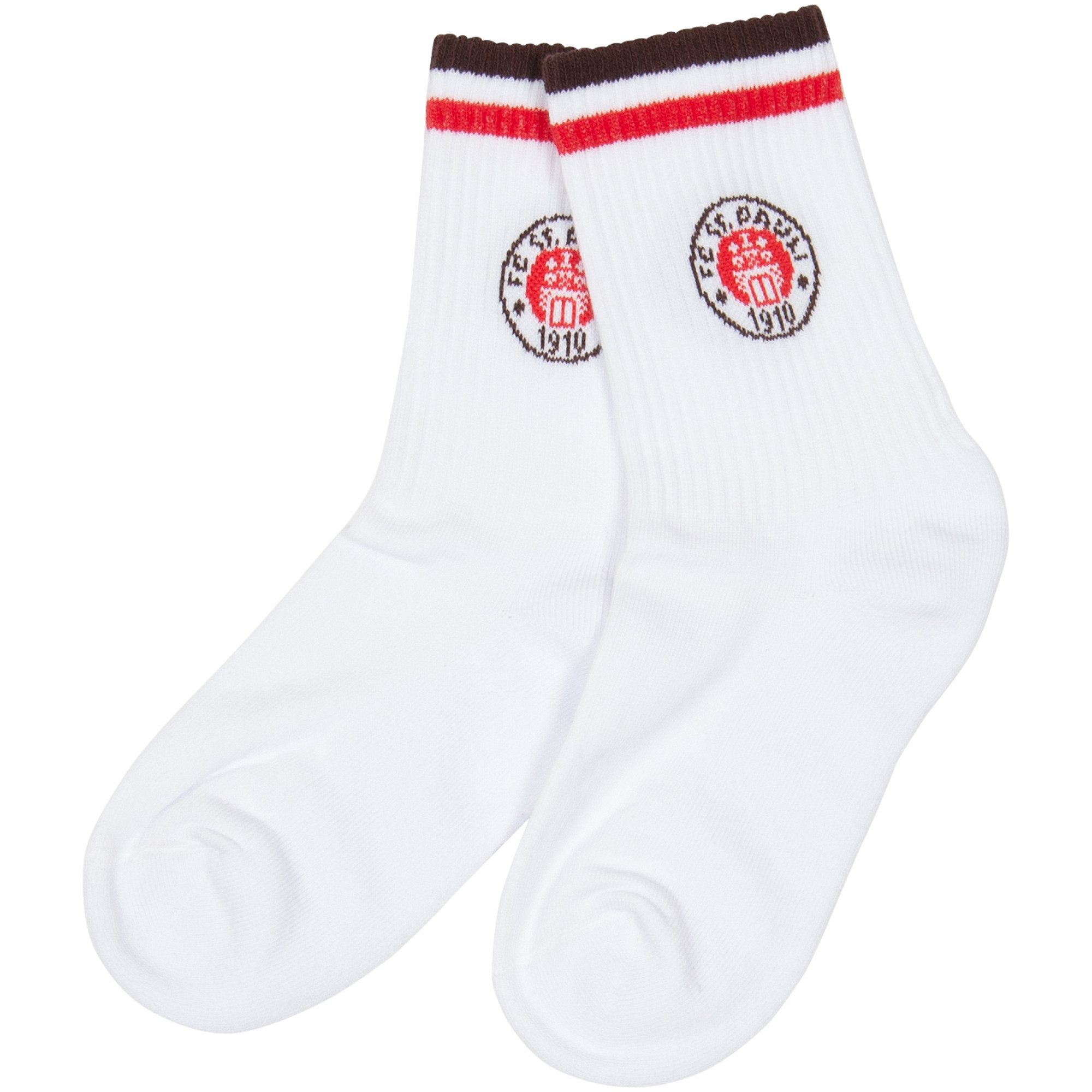 FC St. Pauli Socken FC St. Pauli - Socken Tennis Club Logo - weiß