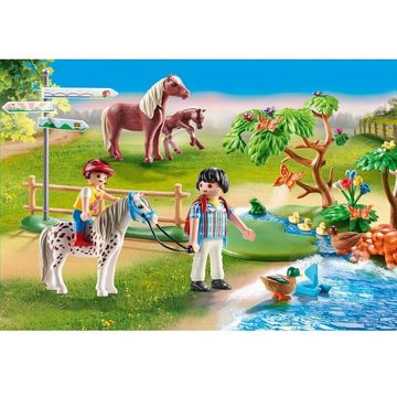 Playmobil® Spielwelt Playmobil Country Fröhlicher Ponyausflug 70512, Pferd Reiter Figuren Spiel-Set Pferde Reiterhof Zubehör Spielzeug-Set