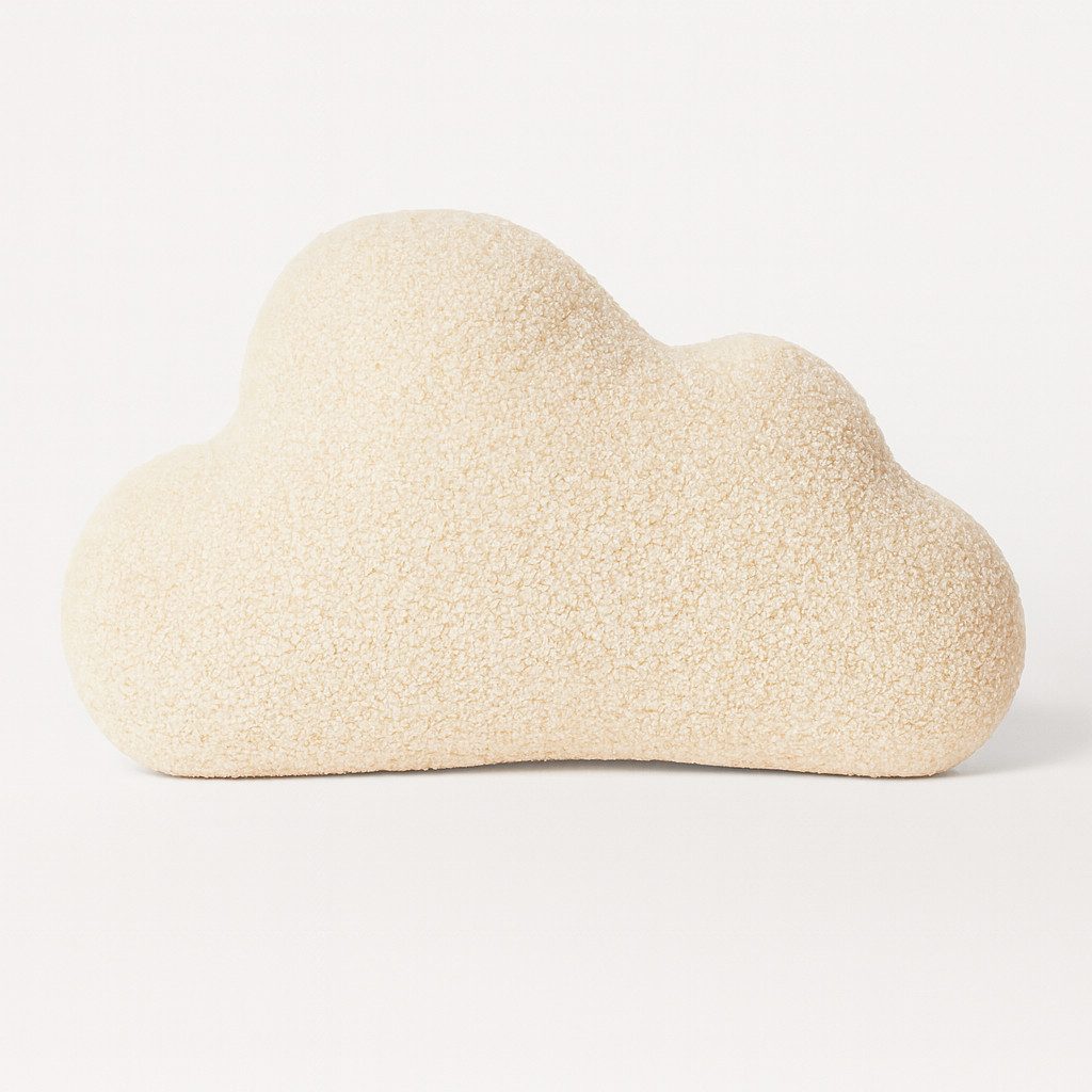 BABEES Декоративные подушки DEKOKISSEN Boucle Kuschelkissen Wolke GROß 40x25 cm, Deko Подушки Geschenk Baby Kinderzimmer Weihnachten Babyshower