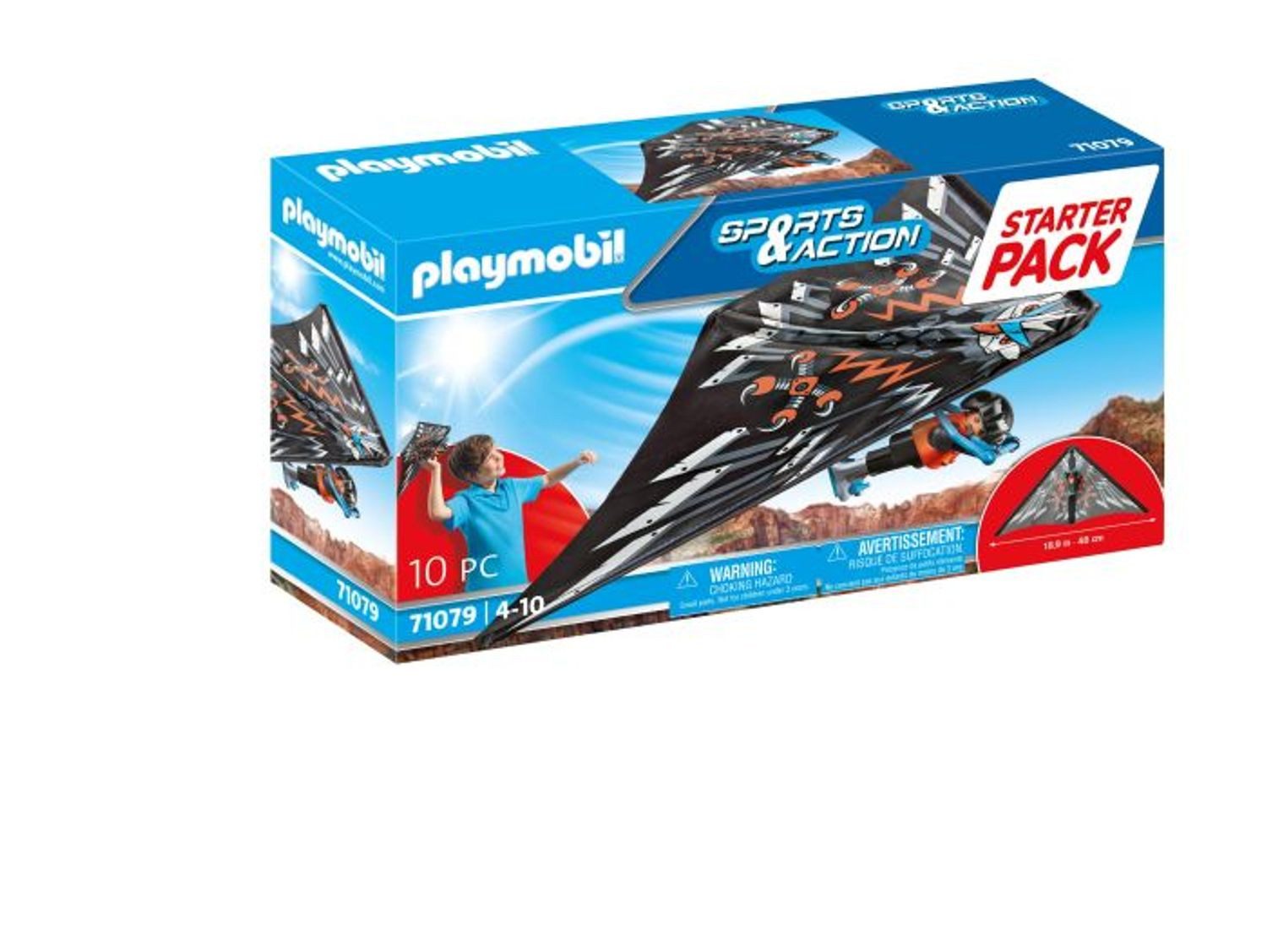 Playmobil® Sports & Action Drachenflieger Starter Pack Konstruktions-Spielset, (Drachenflieger Starter Pack), Made in Europe
