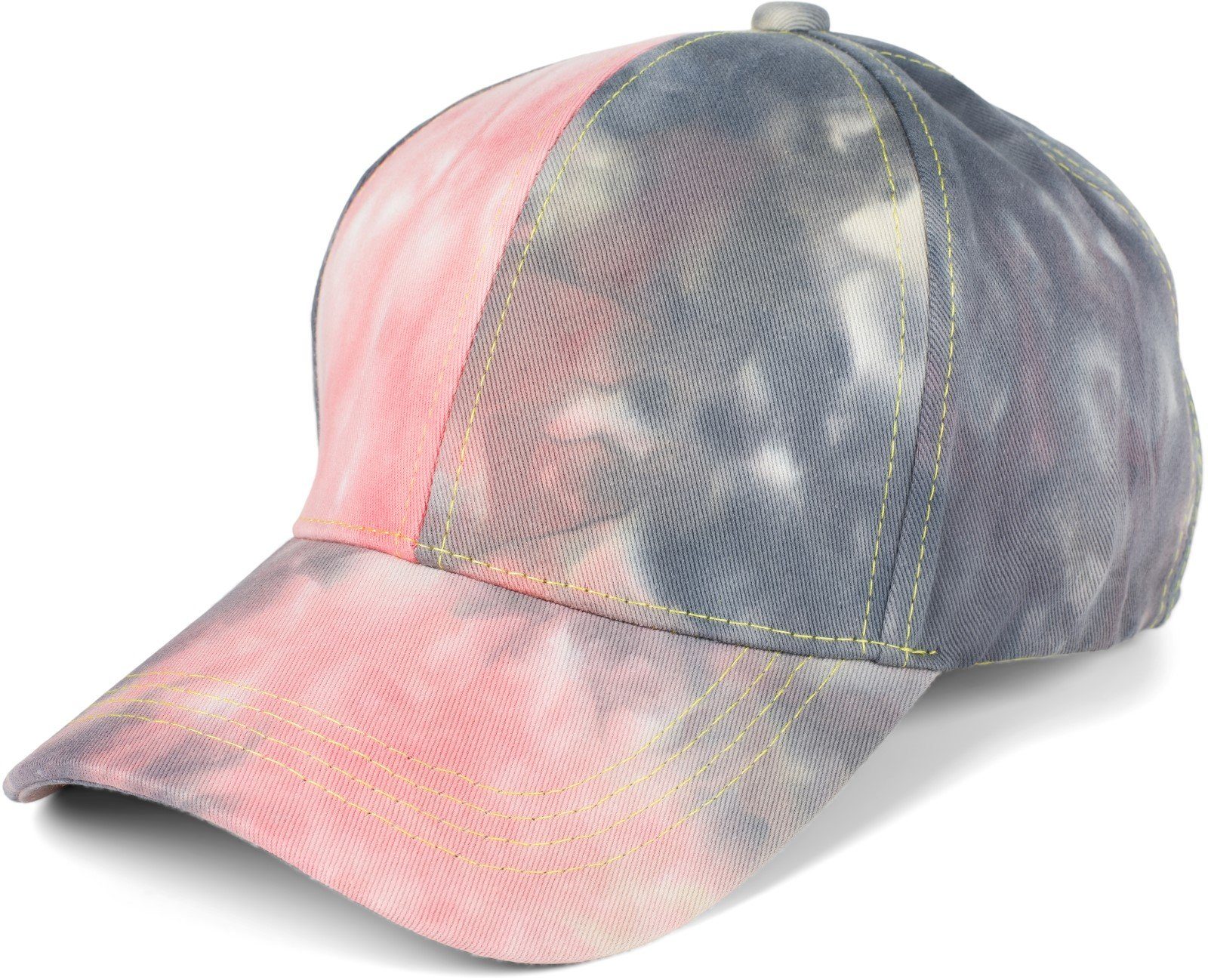 styleBREAKER Baseball Cap (1-St) Baseballcap mit Batik Muster Beige-Grau-Rosa