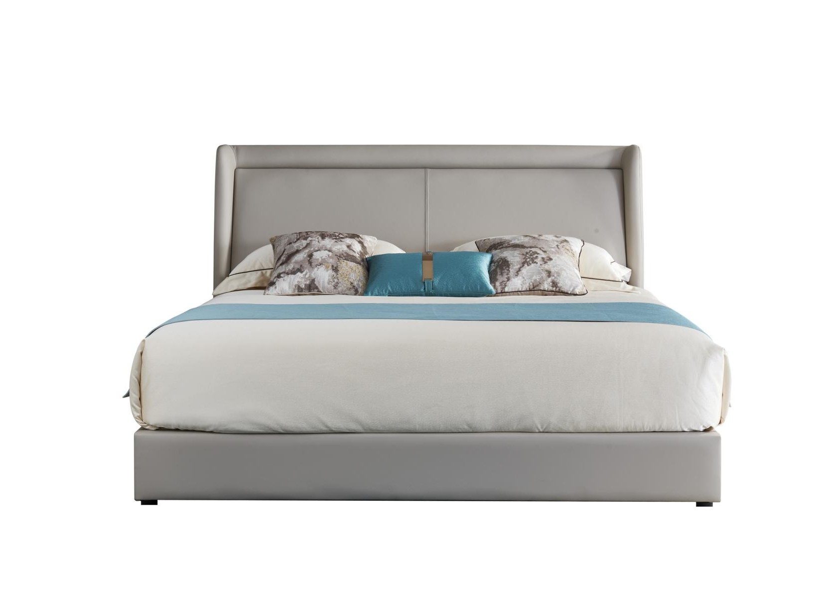 Xlmoebel Polsterbett Luxuriöses Polsterbett aus hochwertigem Leder (Bett), Hergestellt in Europa