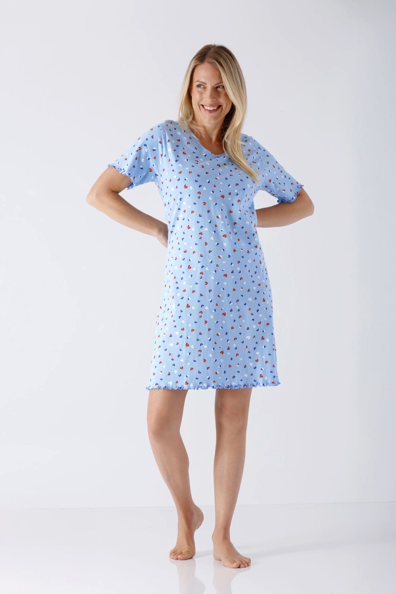 Hajo Sleepshirt Damen Sleepshirt Premium Cotton