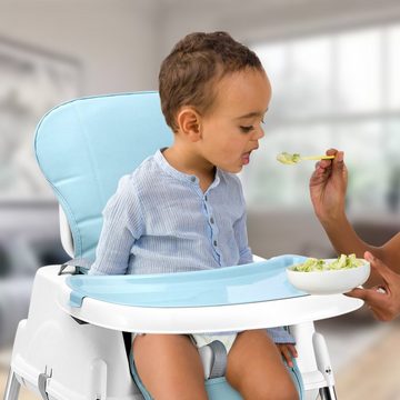 wuuhoo Kindersitzgruppe Baby-Hochstuhl Finn multifunktional, rutschfest und waschbar mit 5-Punkt-Gurt und abnehmbaren Sitzkissen