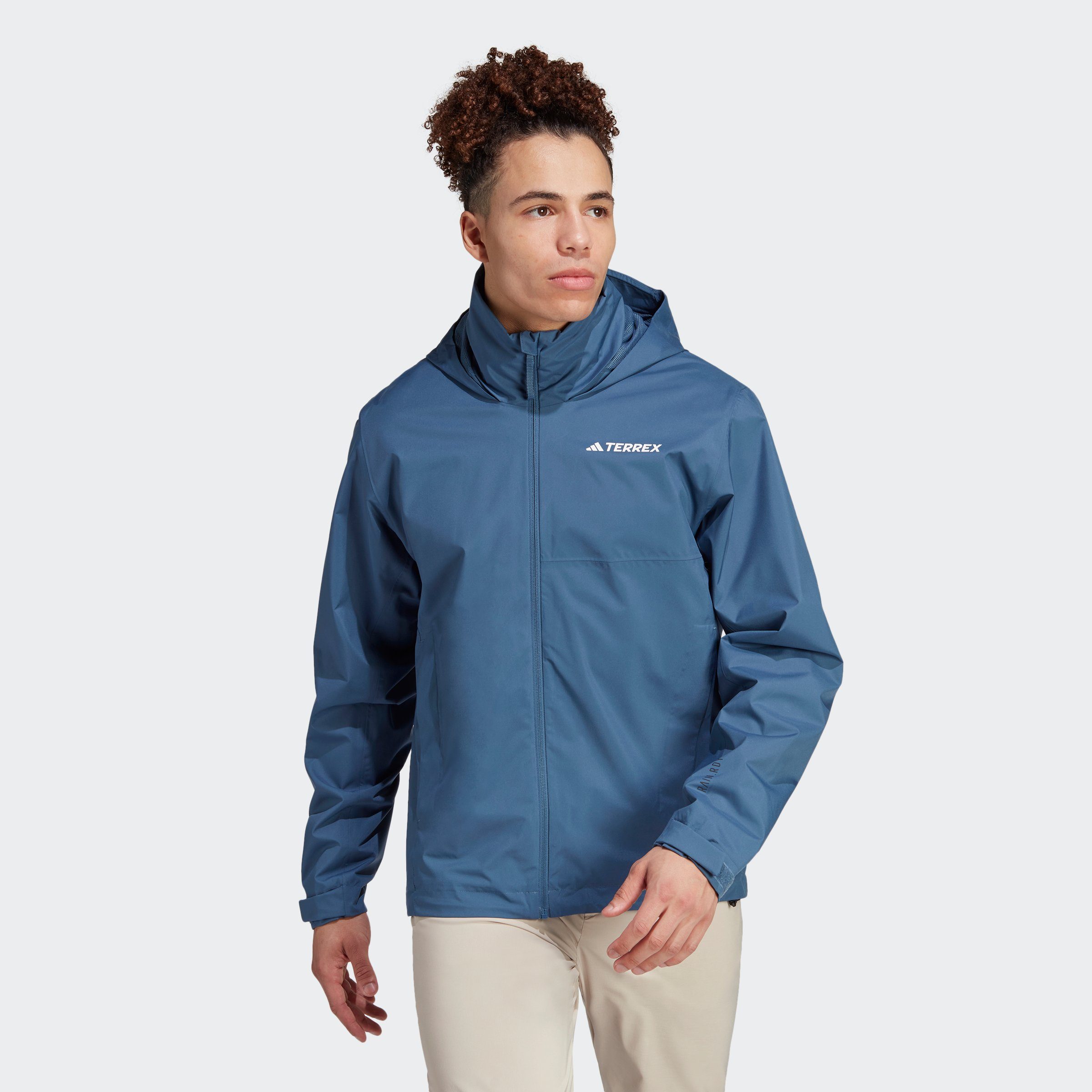 adidas TERREX Outdoorjacke TERREX MULTI RAIN.RDY 2LAYER REGENJACKE Wonder Steel