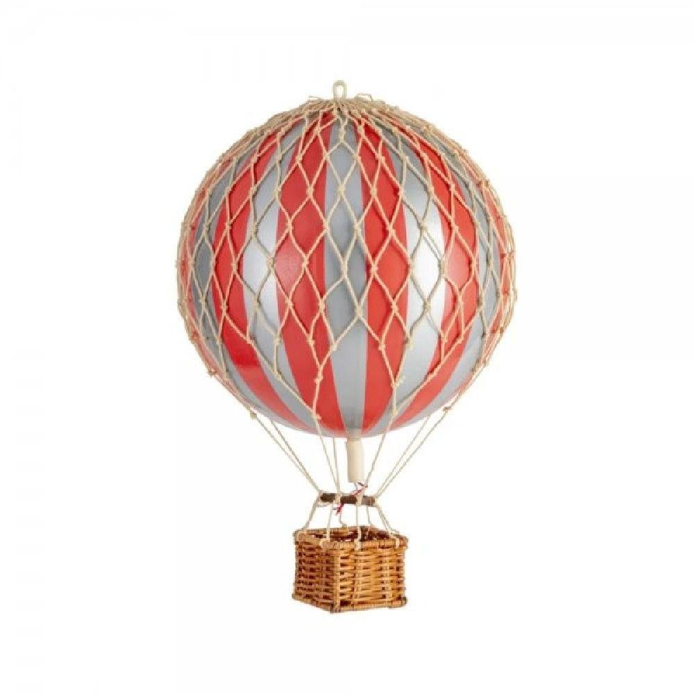 Skulptur AUTHENTHIC MODELS Ballon Travel Light Silver Red (18cm)