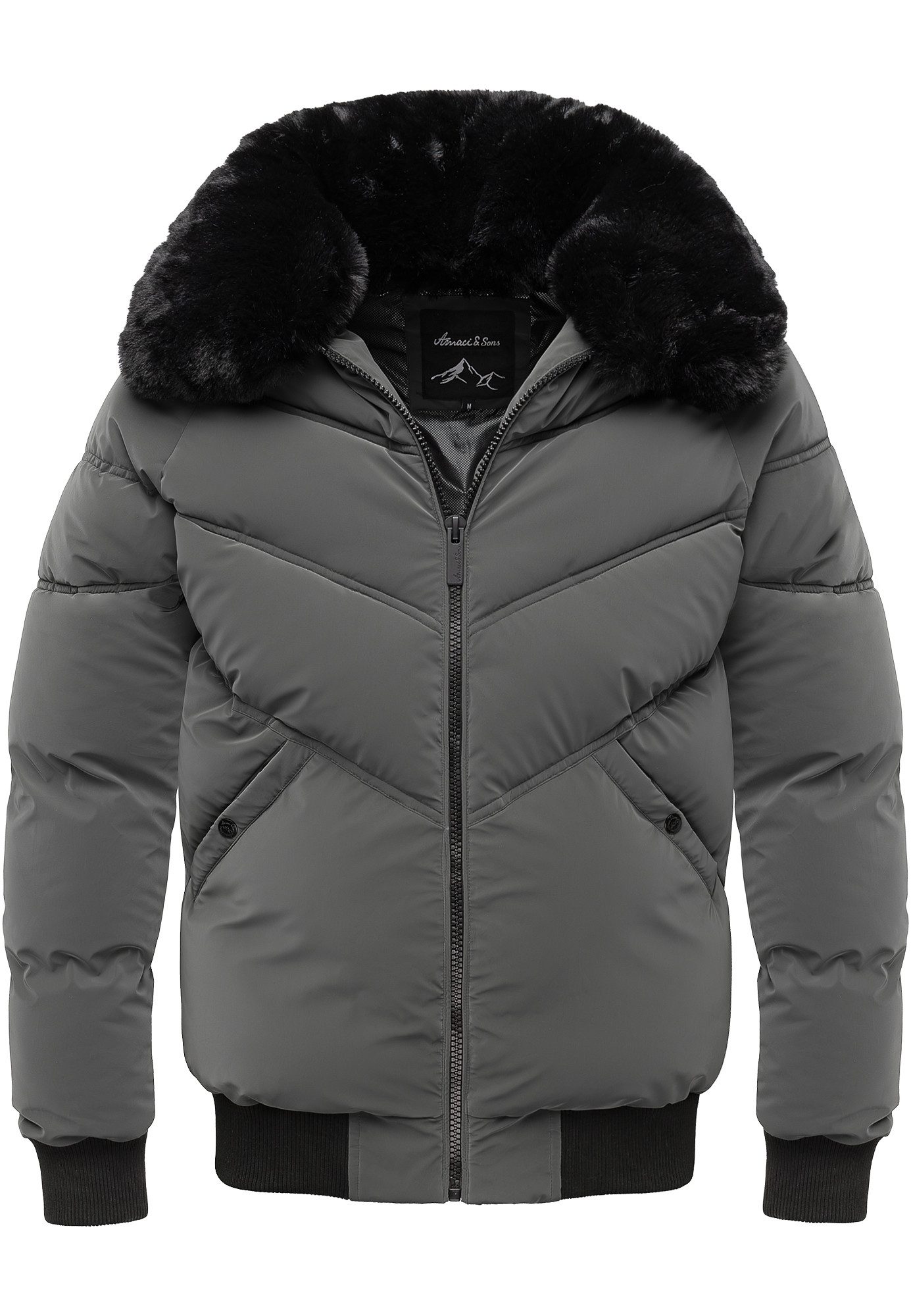 Amaci&Sons Winterjacke AUGUSTA Winterjacke Herren Gefütterte Dicke Winter J günstig online kaufen