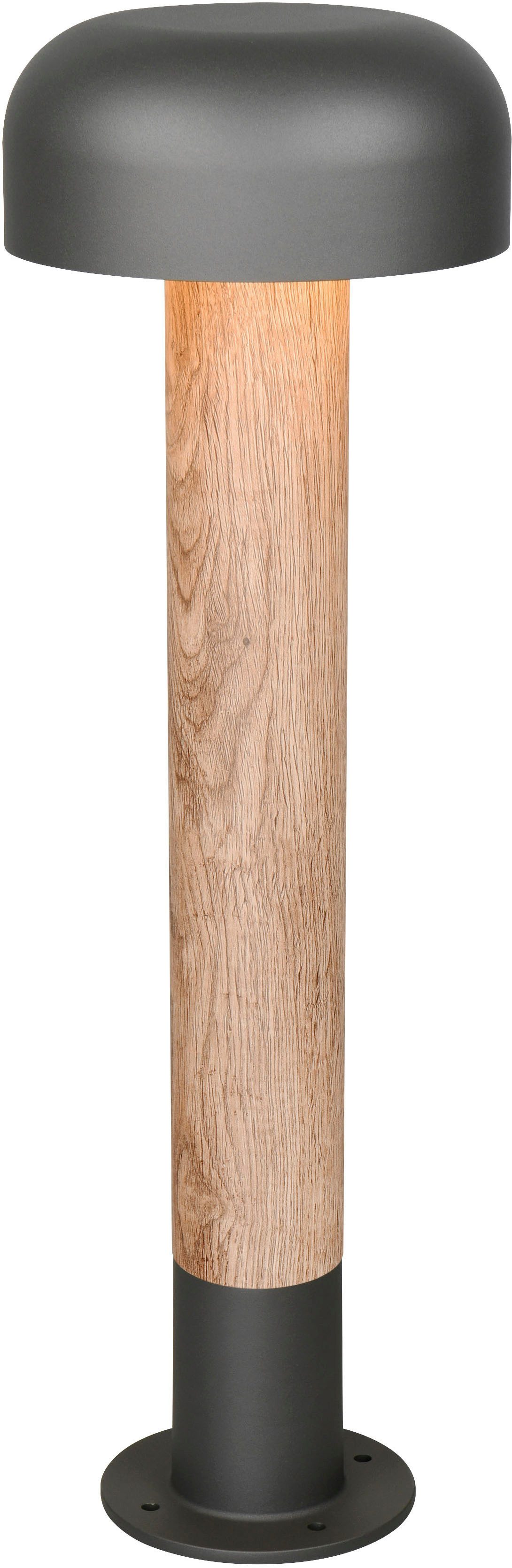 TRIO Leuchten Außen-Stehlampe FRASER, Outdoor Stehleuchte Höhe 54cm, exkl 1x E27 max 10W, IP54, Leuchtmittel wechselbar, warmweiß - kaltweiß, Wegeleuchte Garten Terrasse, Ø 19cm Höhe 54cm, Leuchtmittel wechselbar