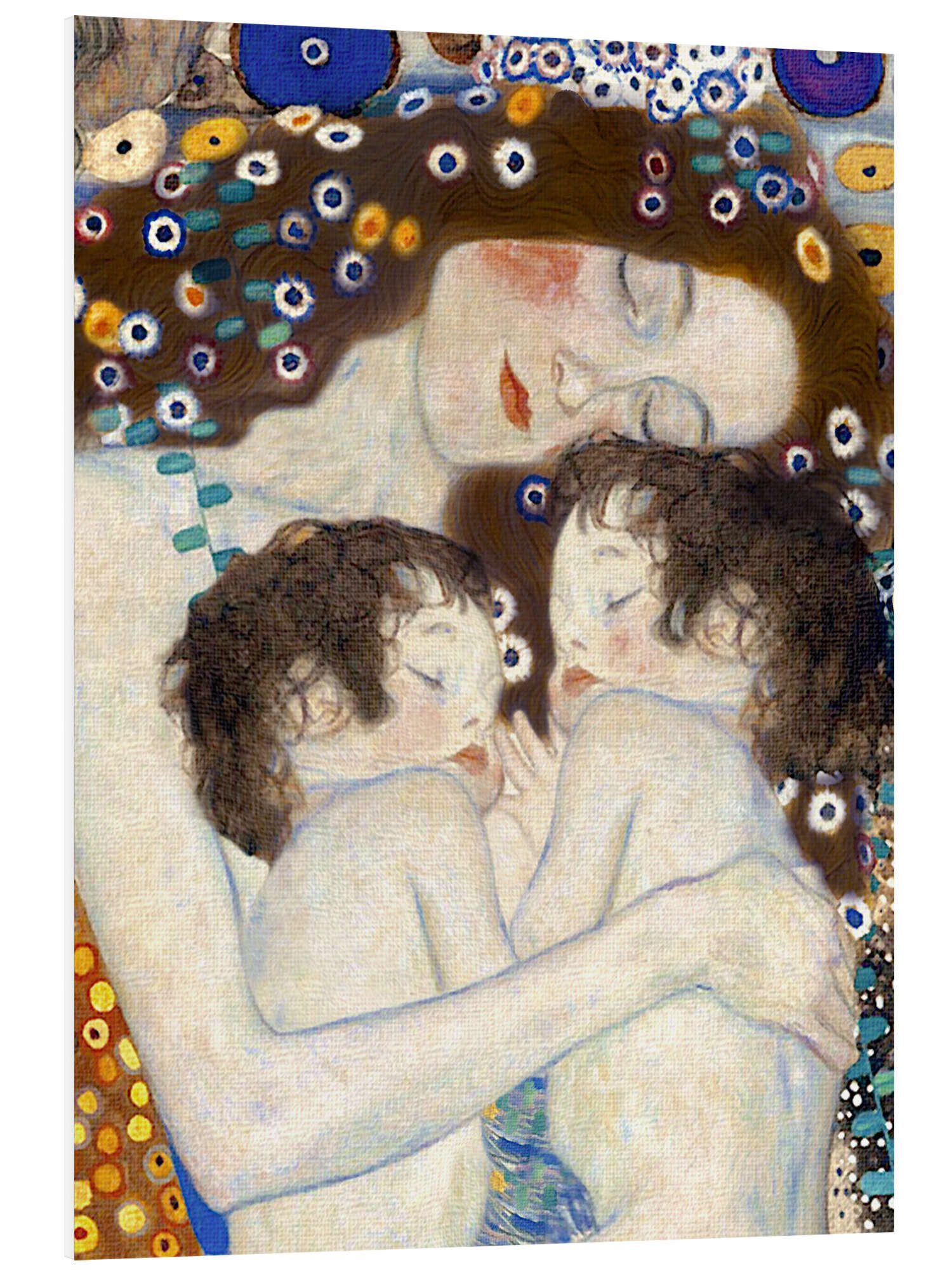 Posterlounge Wandbild Mutter und Zwillinge IV, Gustav Klimt, erhältlich als Poster, Leinwandbild, Wandsticker oder Acrylglasbild