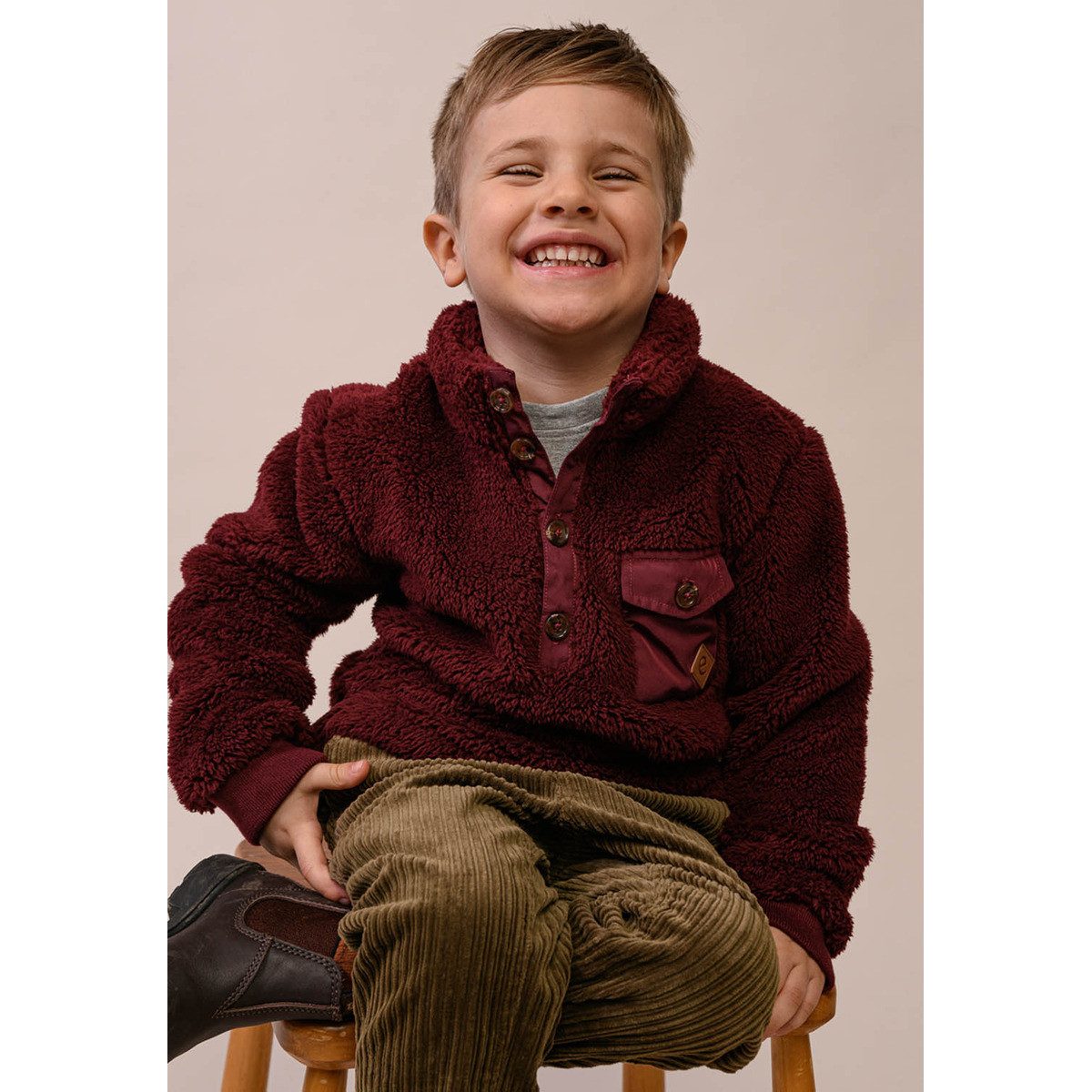 ebbe kids Fleecepullover Sten Unisex Kinder (1-tlg) Sweater, Pullover, Longsleeve, Pulli, Funktionspullover