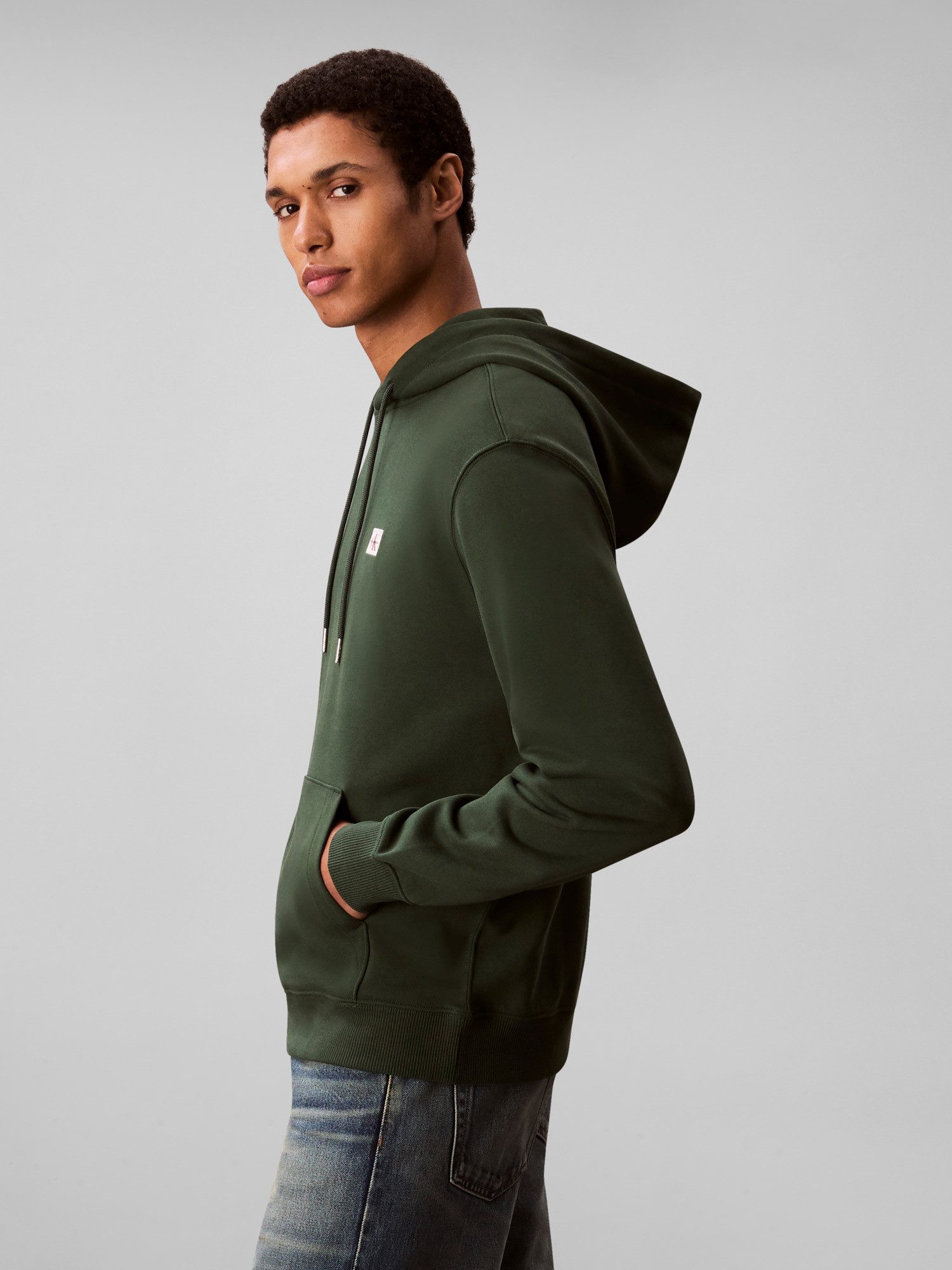 Calvin Klein Jeans Kapuzensweatshirt 400GSM TERRY BADGE HOODIE Mit Rundhals günstig online kaufen