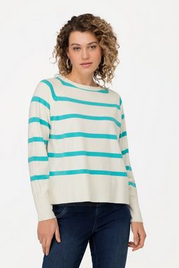 Gina Laura Strickpullover Pullover Ringel Rundhals Langarm