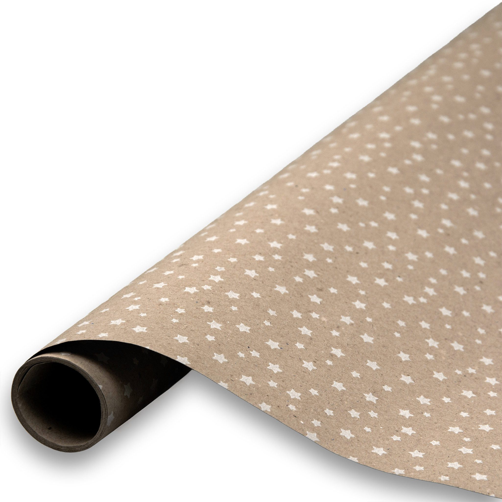 maDDma Geschenkpapier 1 Rolle Geschenkpapier für Weihnachten natur 0,7x2m Dekopapier, Weihnachten 3