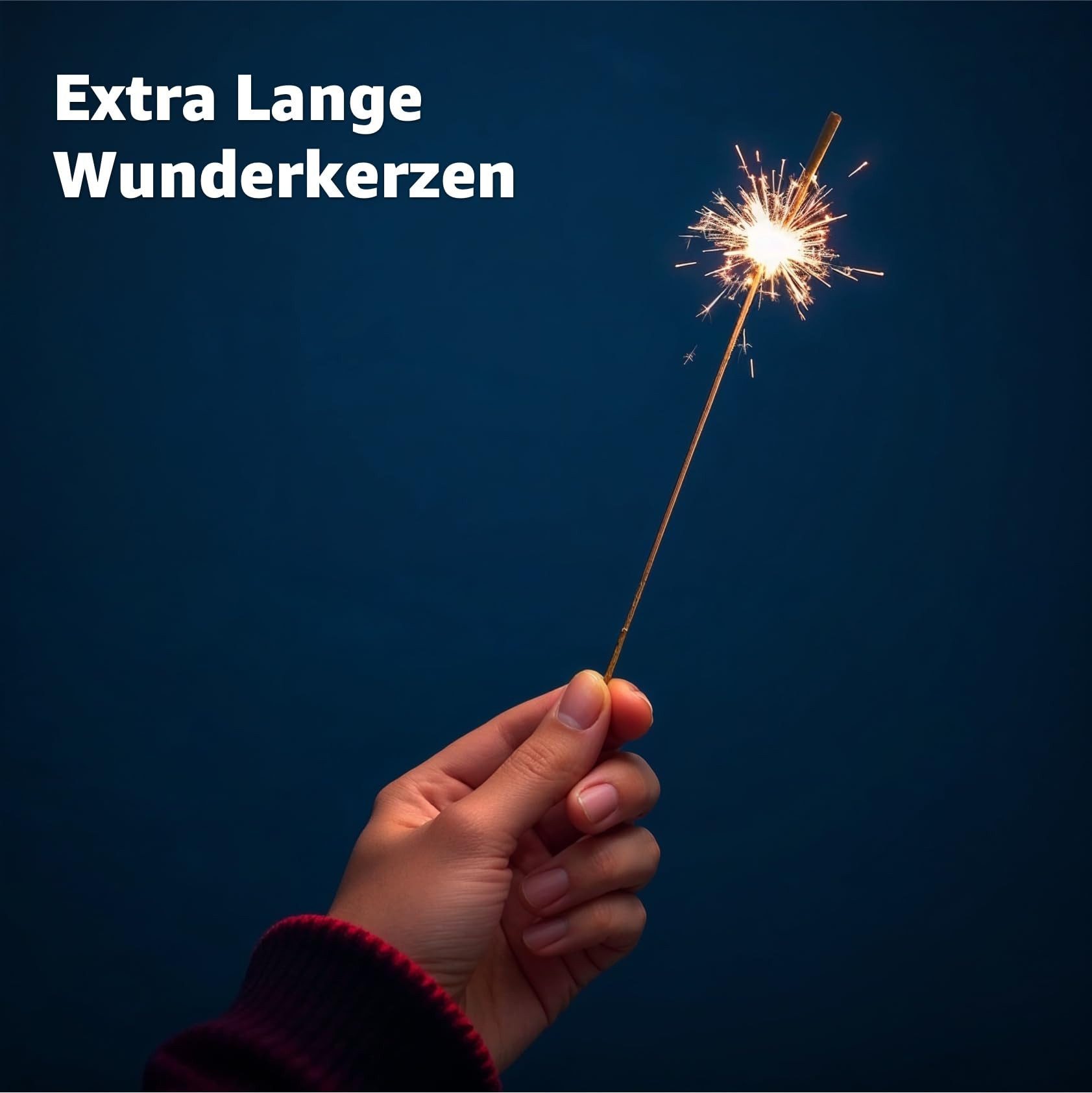 happy sparks® Geburtstagskerze Wunderkerzen 28 cm - Sternspritzer - Feuerwerk Silvester Kat. F1 (Packung, 30-tlg., Wunderkerzen 28 cm), Kat. F1