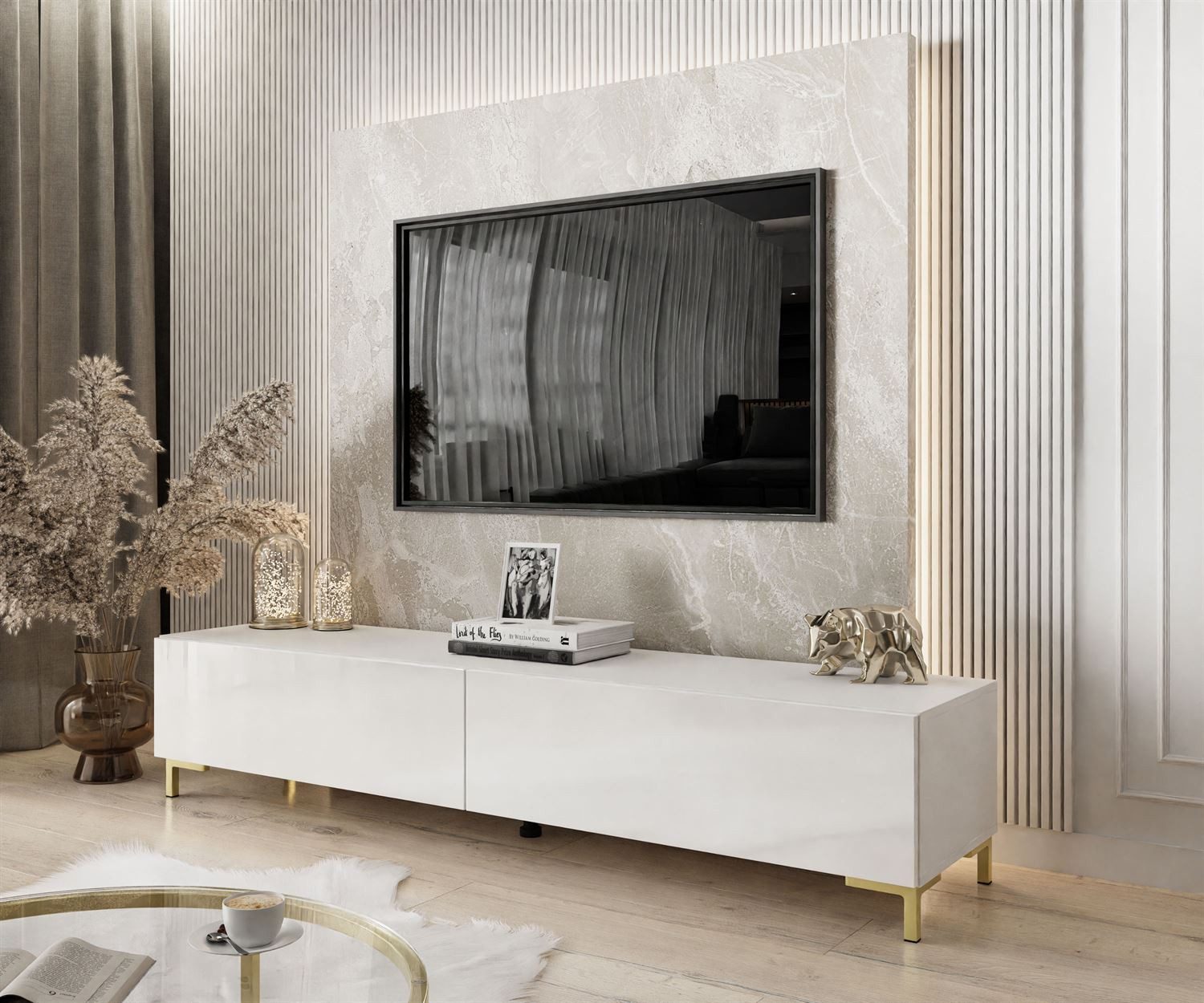 Lookway Lowboard COLETTE TV-Schrank mit Füße günstig online kaufen
