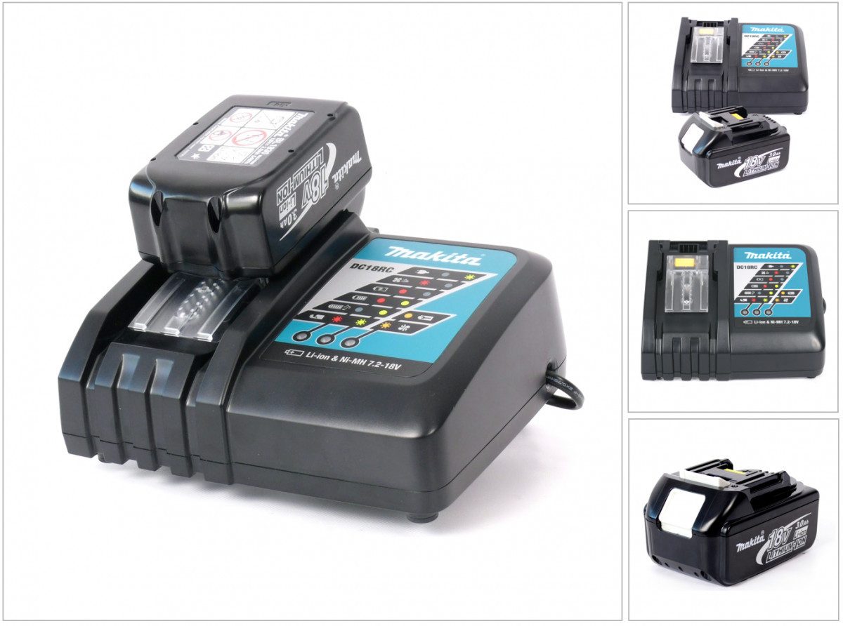 Makita Power Source Kit 18V mit 1x BL1830B Akku 3,0Ah + DC18RC Ladegerät Akkupacks