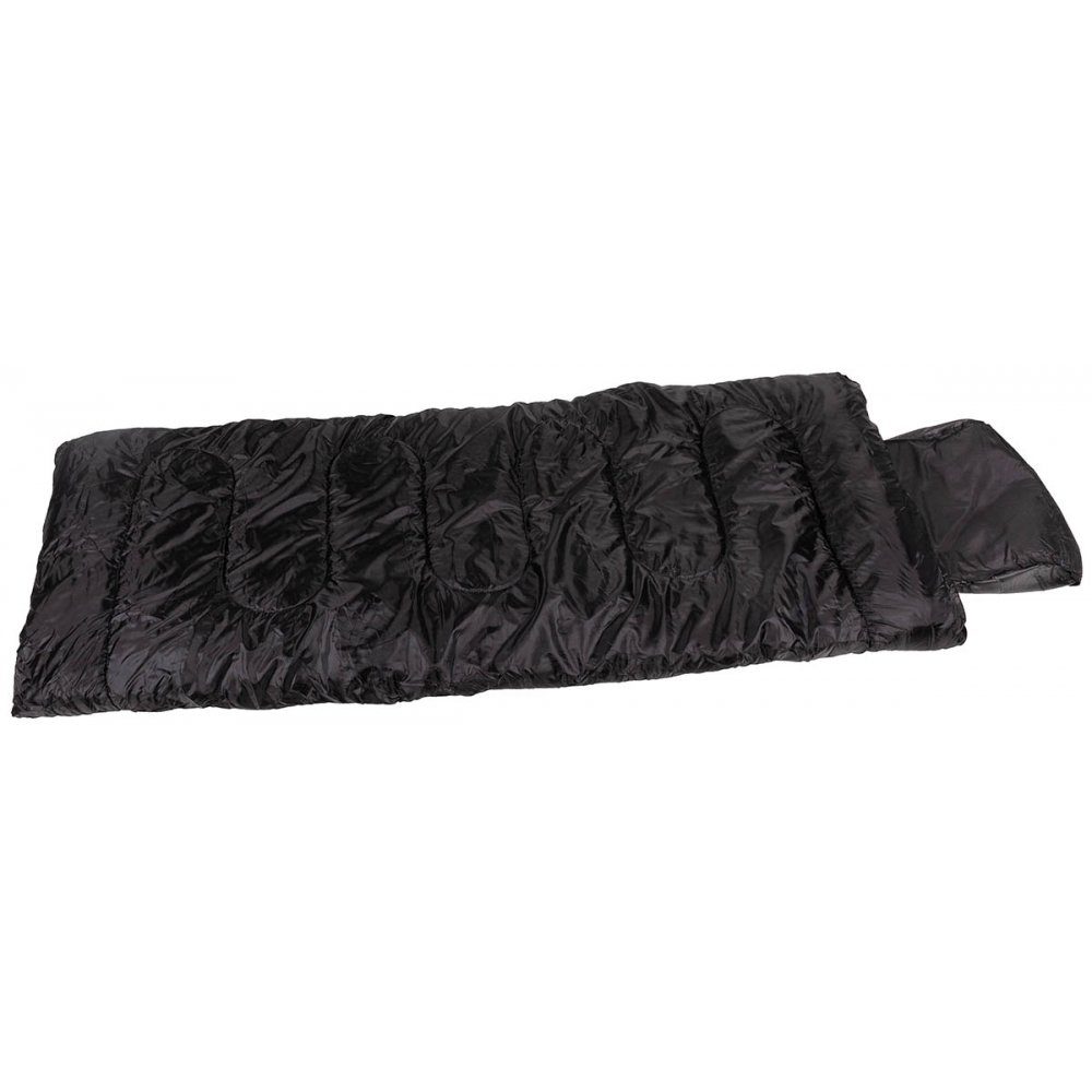 MFH Deckenschlafsack Israel. Pilotenschlafsack, schwarz, 2-lagige Füllung
