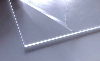 queence Abdeckplatte 4mm Acrylglas im Zuschnitt, PMMA XT, transparent, geruchlos, glasklar, UV beständig, beidseitig foliert
