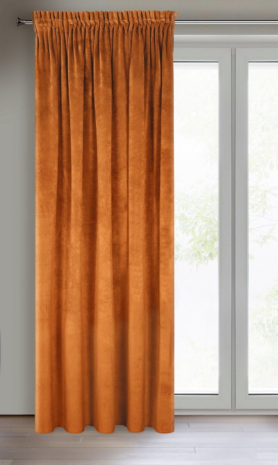 Eurofirany Vorhang Prachtvolle Samtvorhänge VILLA, Kräuselband, Velours Blickdicht