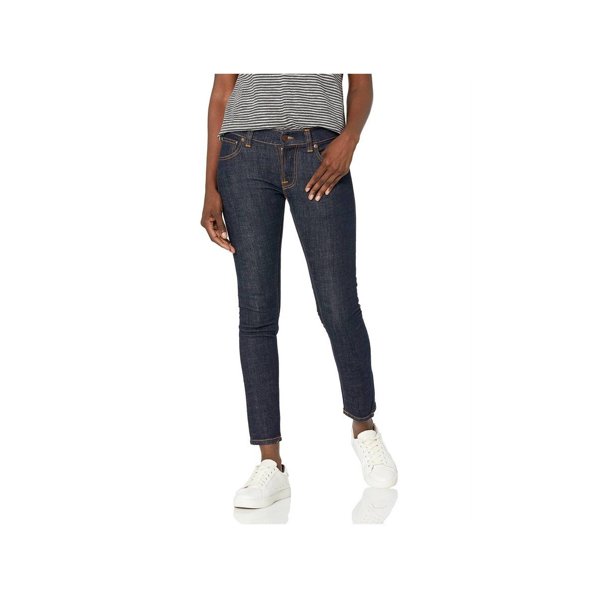 Nudie Jeans 5-Pocket-Jeans dunkel-blau (1-tlg)
