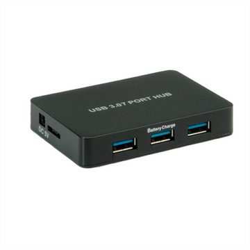 VALUE USB 3.2 Gen 1 Desktop Hub 7 Ports, mit Netzteil Computer-Adapter