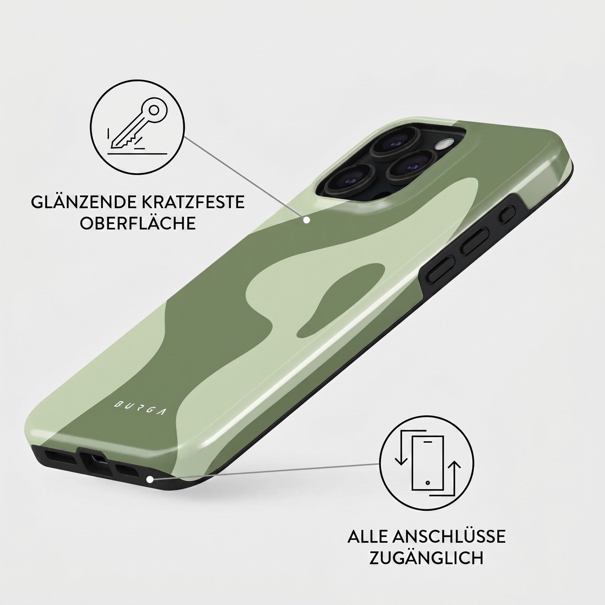 BURGA Backcover Burga Tough Back Cover MagSafe Apple iPhone 15 Pro - No Rush