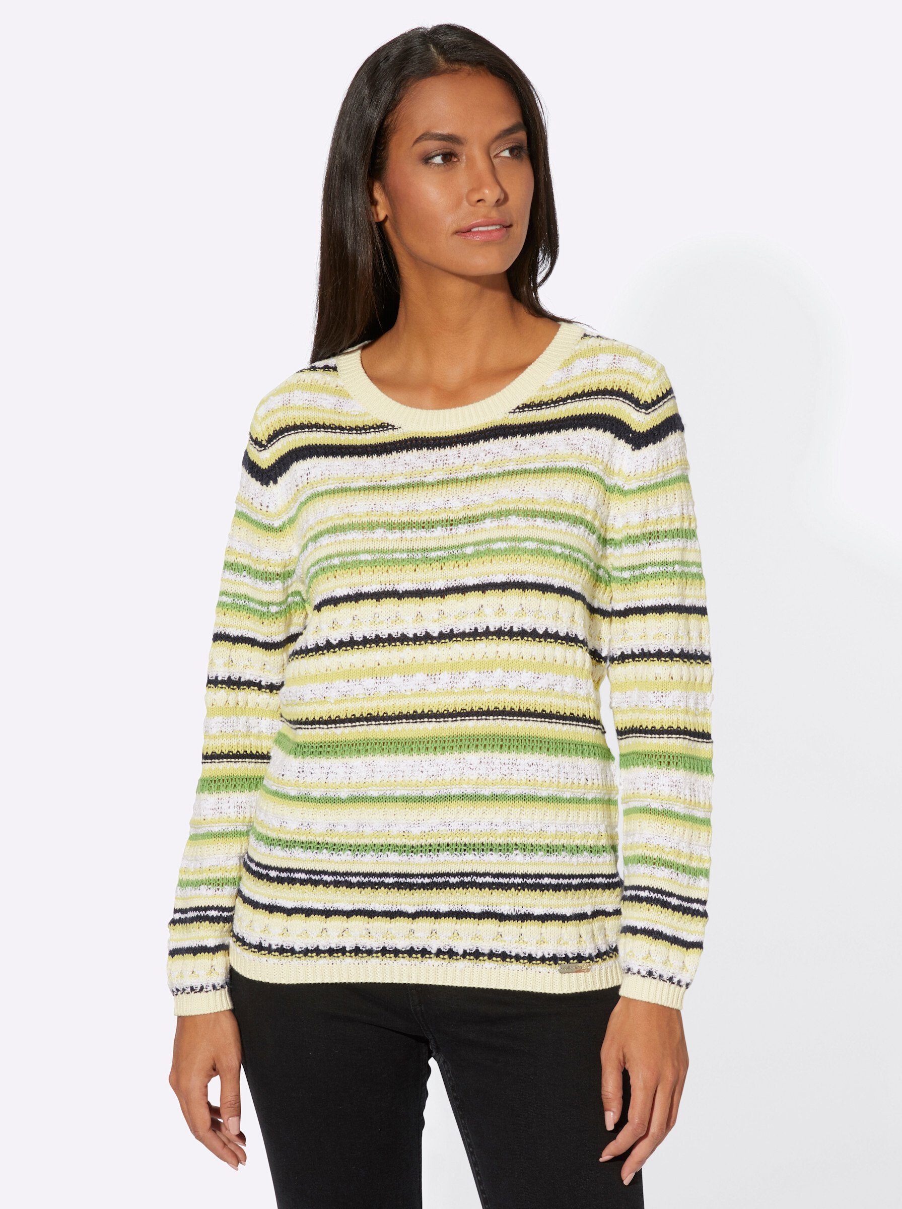 Strickpullover Streifenpullover