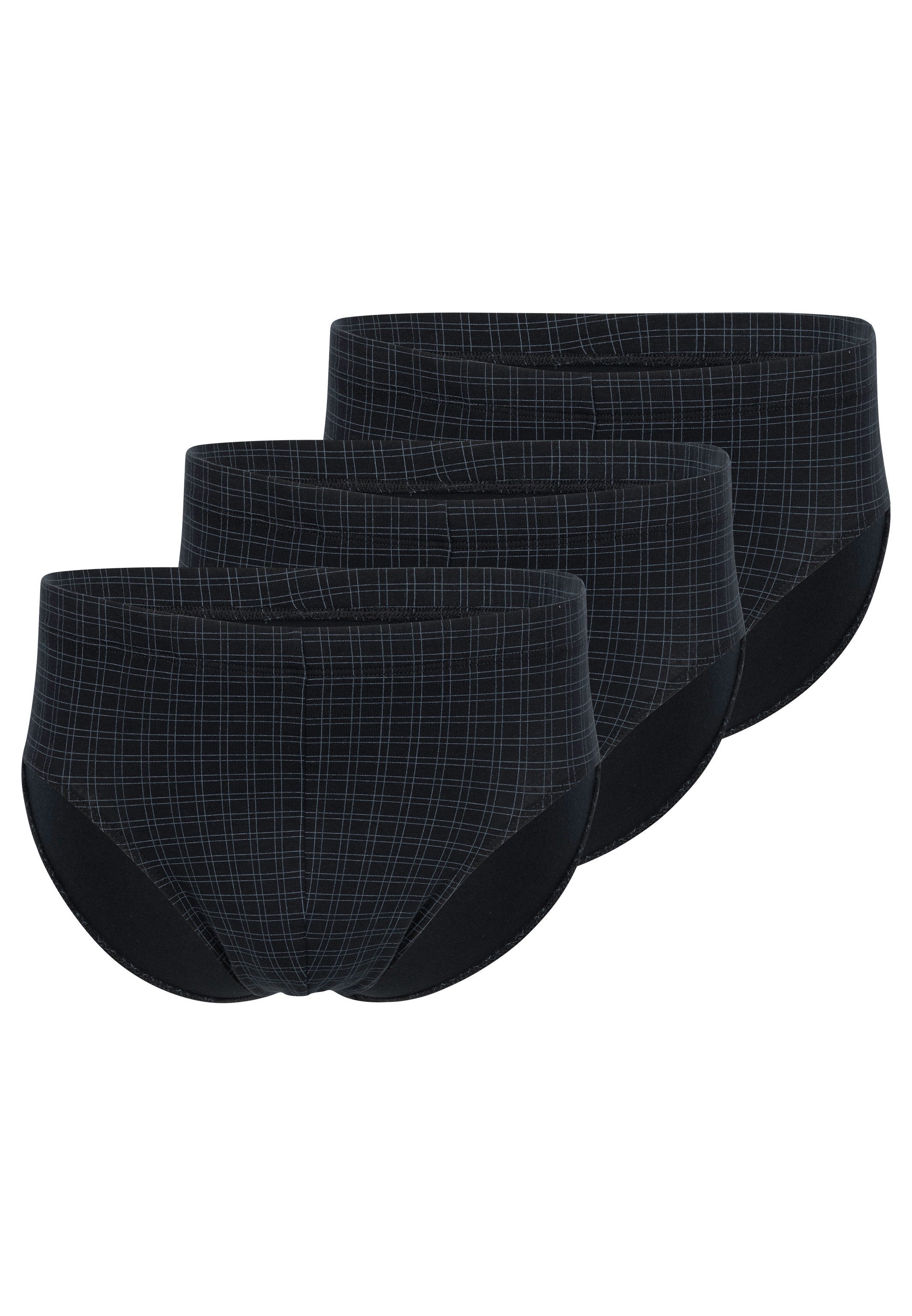 Schiesser Slip 3er Pack Cotton Casual Cotton (Spar-Set, 3-St) Mini Slip / Unterhose - Baumwolle - ohne Eingriff - Atmungsaktiv