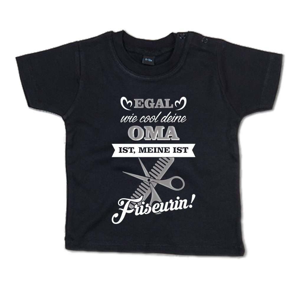 G-graphics T-Shirt Egal wie cool Deine Oma ist, meine ist Friseurin! Baby T-Shirt, mit Spruch / Sprüche / Print / Aufdruck