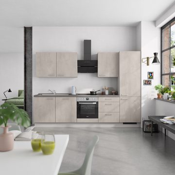nobilia® Küchenzeile "Riva premium", vormontiert, Ausrichtung wählbar, Breite 300 cm, ohne E-Geräte
