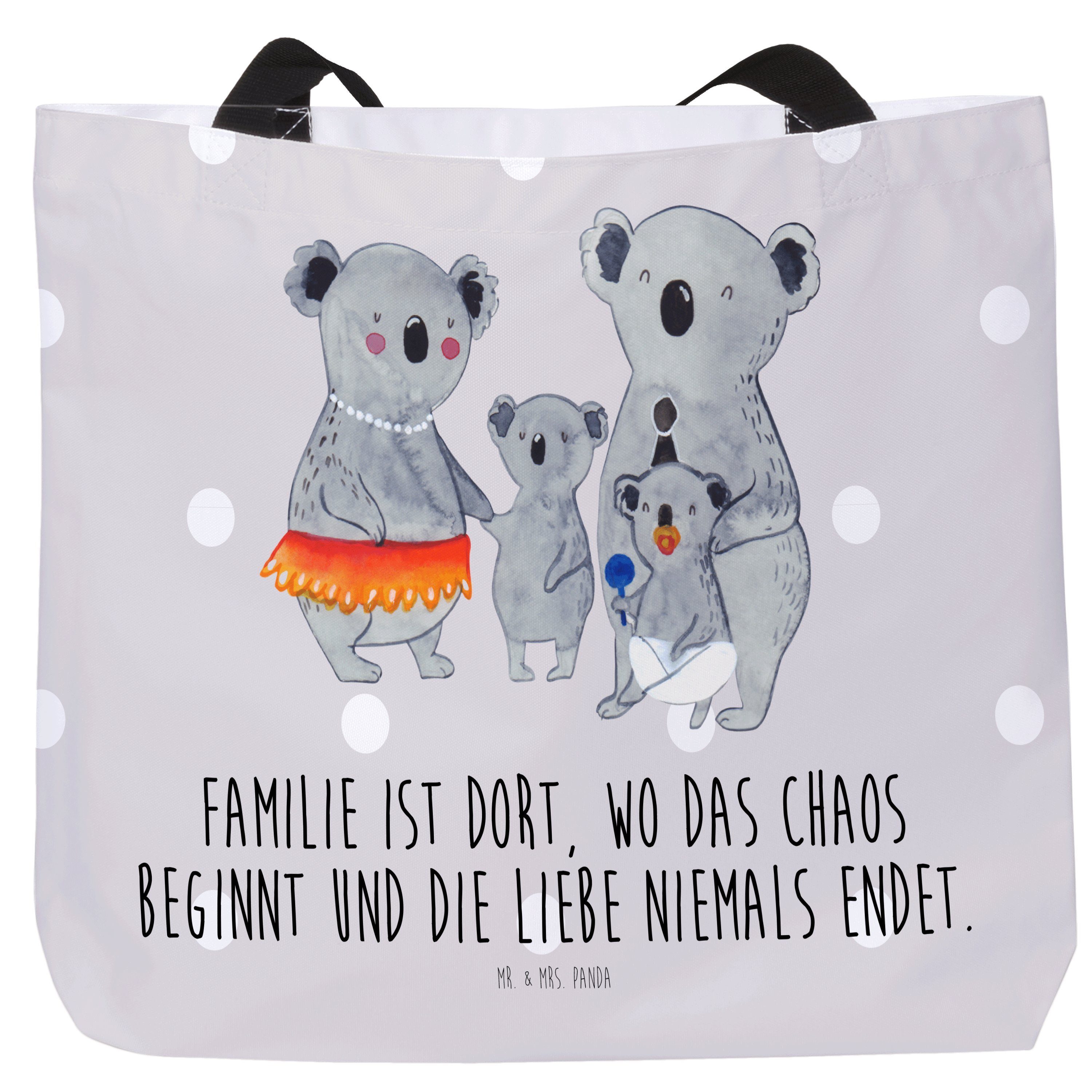 Pastell (1-tlg) Koala & Geschenk, - Grau - Bruder, Shopper, Koalas, Shopper Ein Mrs. Familie Panda Mr.