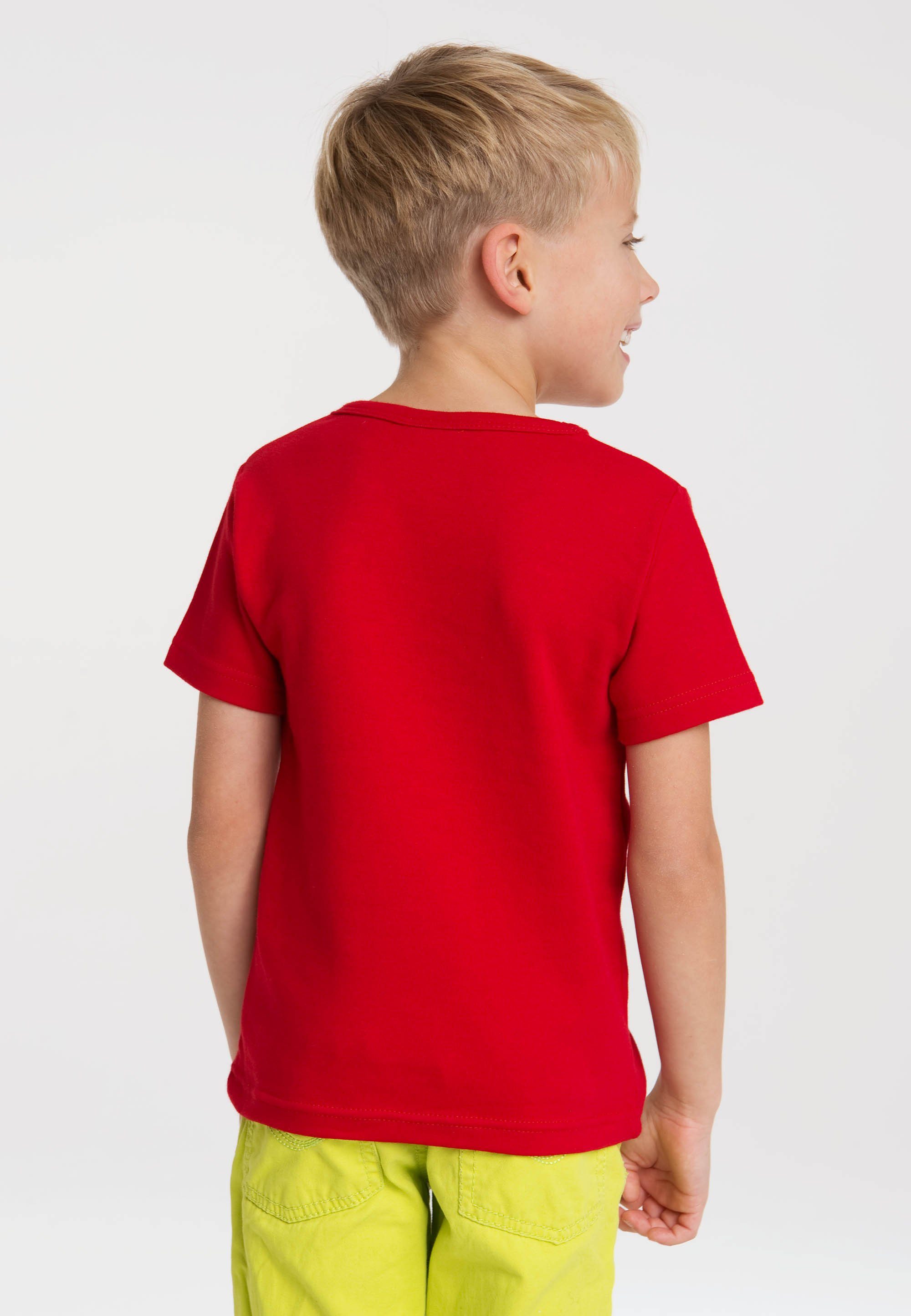 T-Shirt Originaldesign mit Maus lizenziertem Die LOGOSHIRT rot