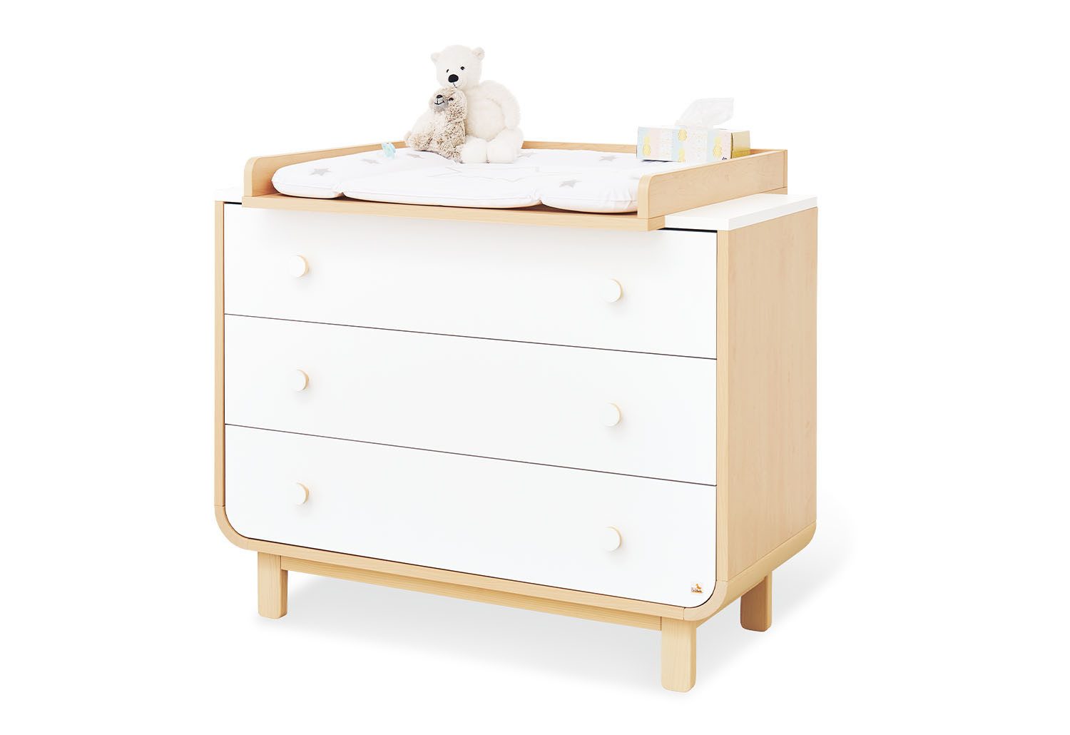Pinolino® Wickelkommode Wickelkommode 'Round' breit