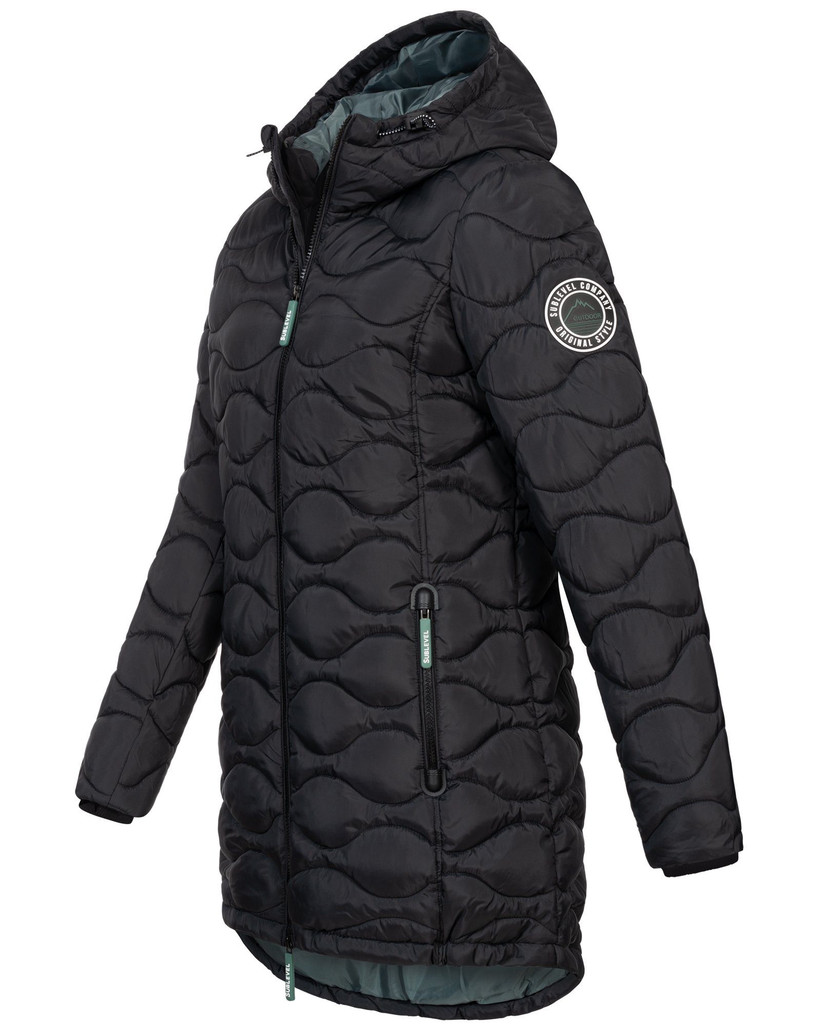 SUBLEVEL Steppjacke Damen Winter Jacke Mantel Parka Steppjacke Steppmantel günstig online kaufen