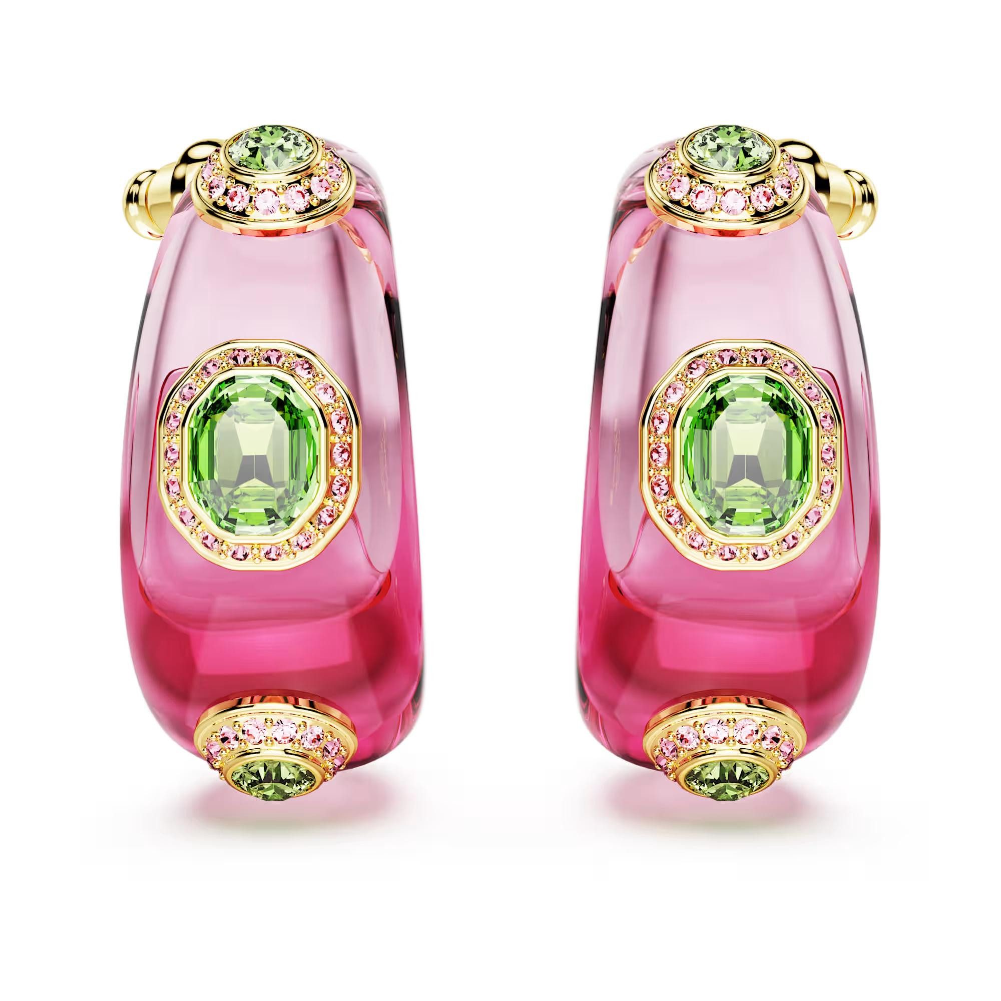 Swarovski Ohrring-Set Swarovski Creolen Dulcis 5719112 Mehrfarbig, Gold pla günstig online kaufen