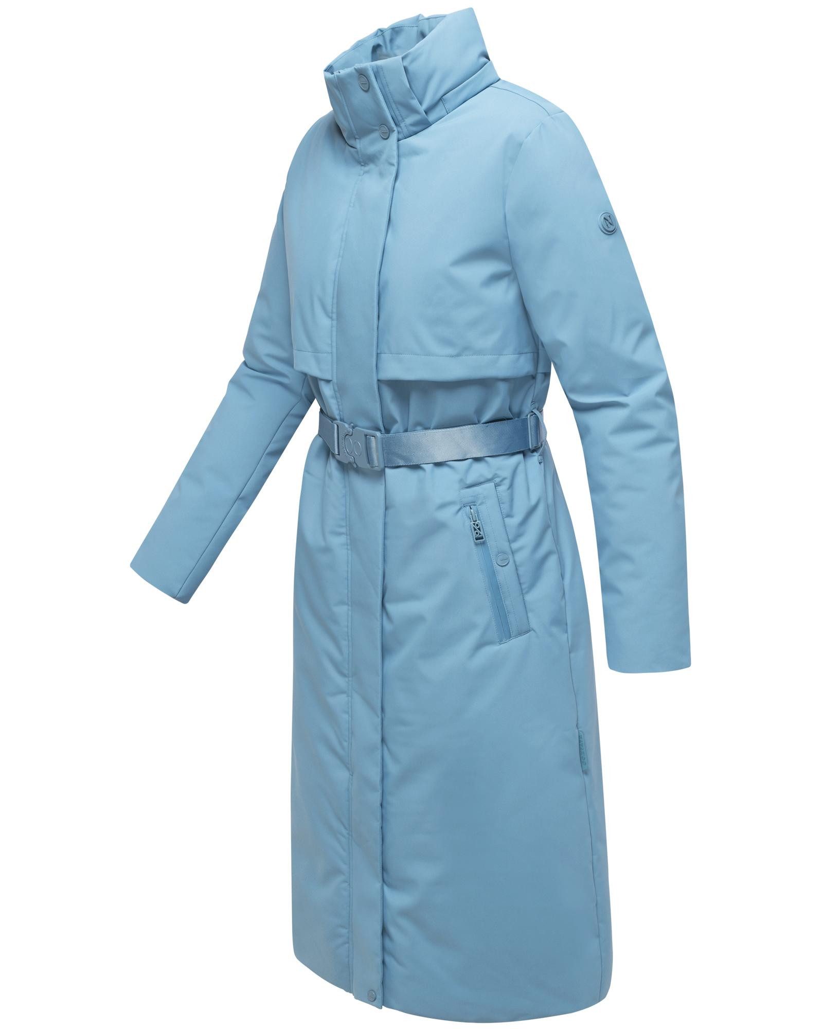 Navahoo Wintermantel Waldbummler 14 Wasserabweisender Winterparka mit Kapuze und Taillengürtel
