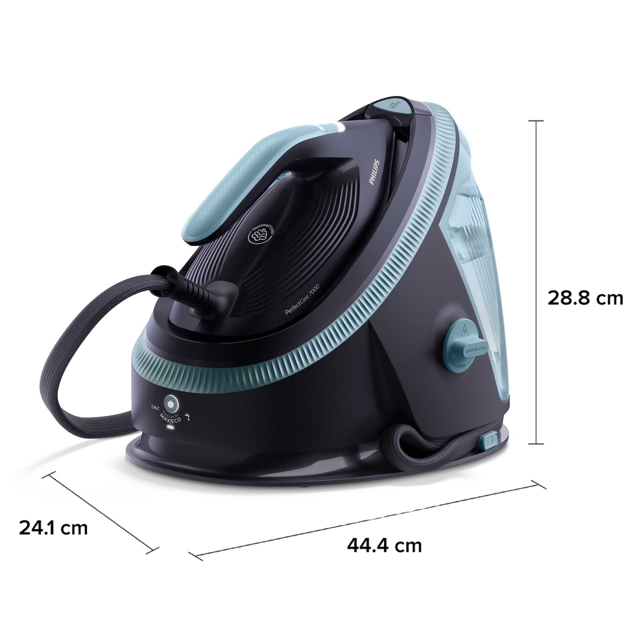 Philips Dampfbügelstation PerfectCare 7000 Series PSG7200/30, PSG7200/20, 1,5 ml Wassertank, 2.850 Watt, OptimalTemp & TurboPower-Dampfmotor, 600 gr Dampfstoß