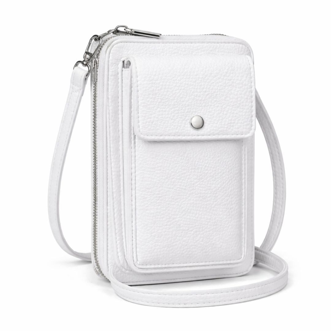 ZUKUNFTSENKEL Mini Bag Mini Umhängetasche aus Echtleder mit RFID-Schutz Kleine Handytasche (Kleine Handtasche, Ideal für Smartphone, Karten und Bargeld), Kleine Handytasche Handyfach Verstellbarer Schultergurt