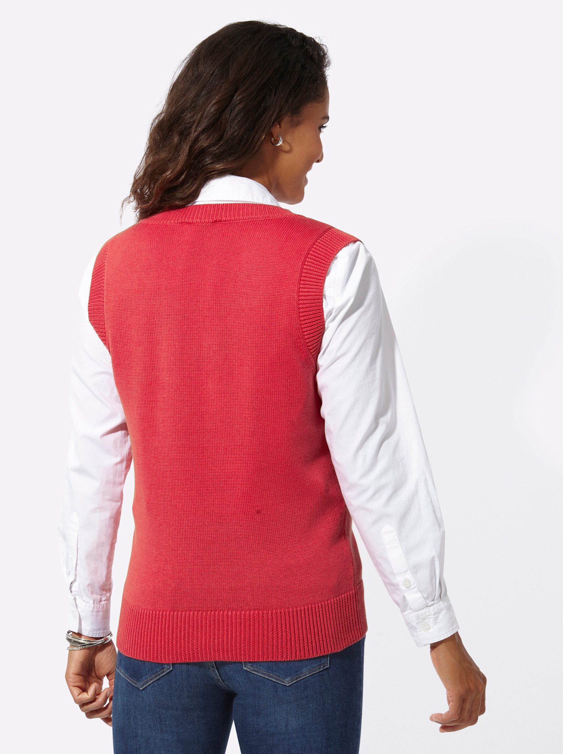 Witt Strickpullover Pullunder Ärmellos Jersey
