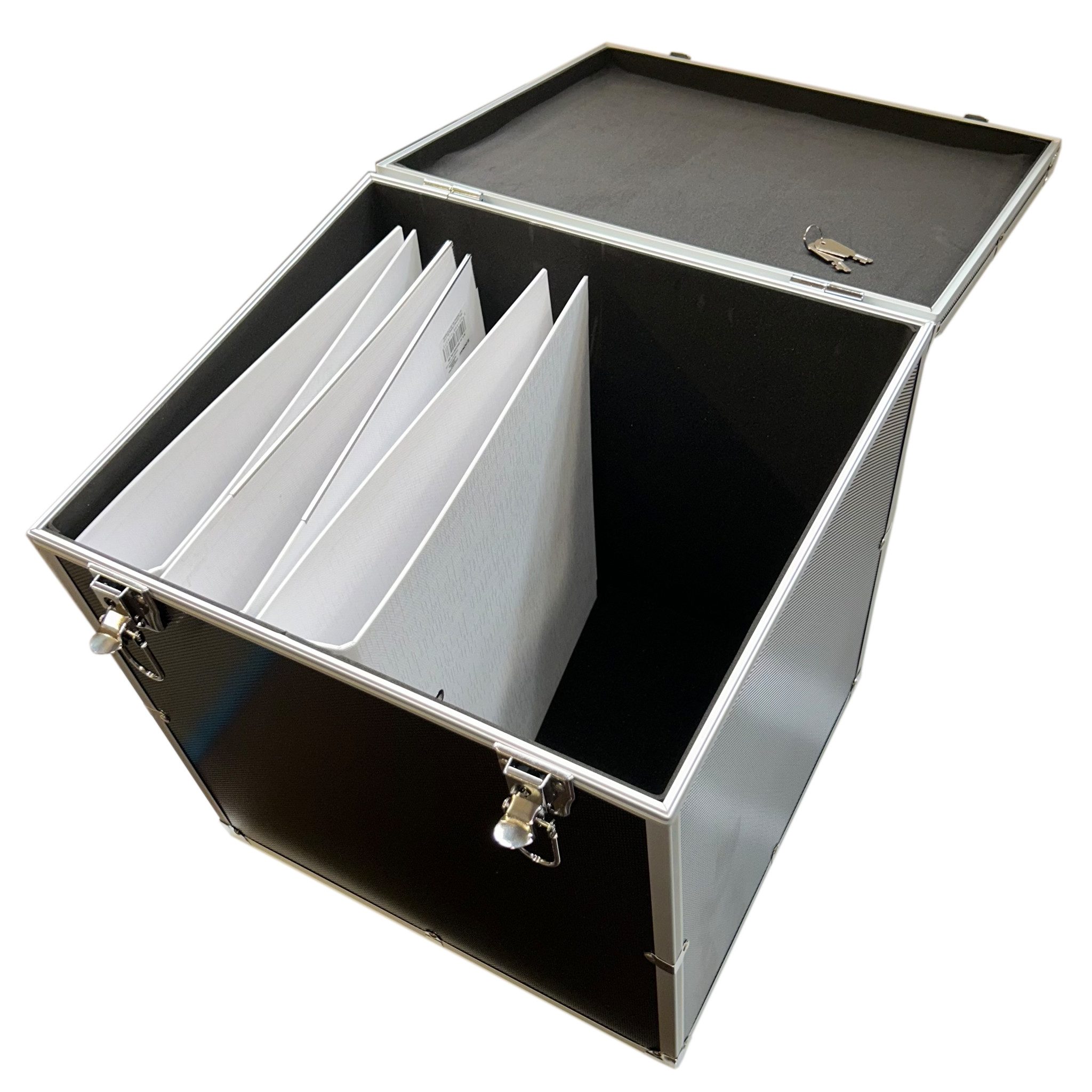 ECI Tools Werkzeugkoffer Koffer (LBH) 35x31x37cm Schwarz Leer DIN A4 Ordner Dokumentenkoffer – Bild 4 von 5