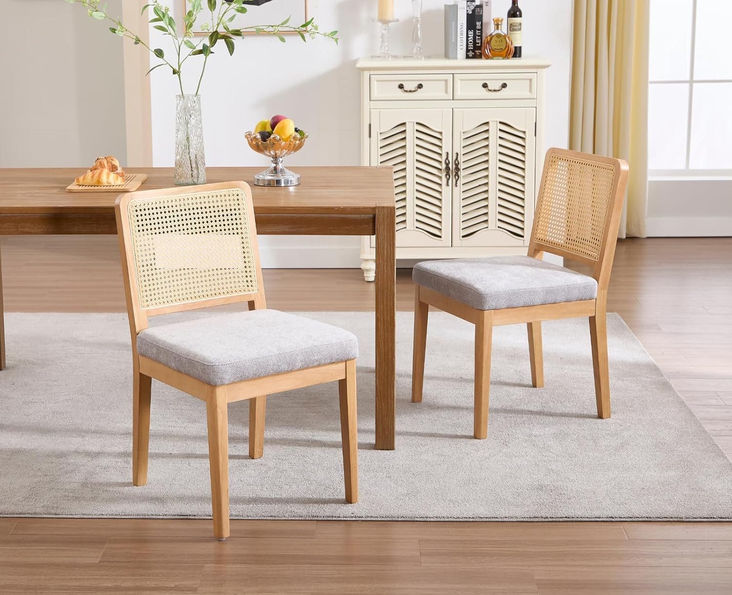 CHAIRUS Esszimmerstuhl 2/4er Set Chenille/Leinen-Esszimmerstühle mit günstig online kaufen