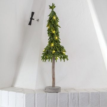 STAR TRADING LED Baum LED Tischbaum Tischdeko 15 warmweiße LED 62cm Adventszeit Batterie