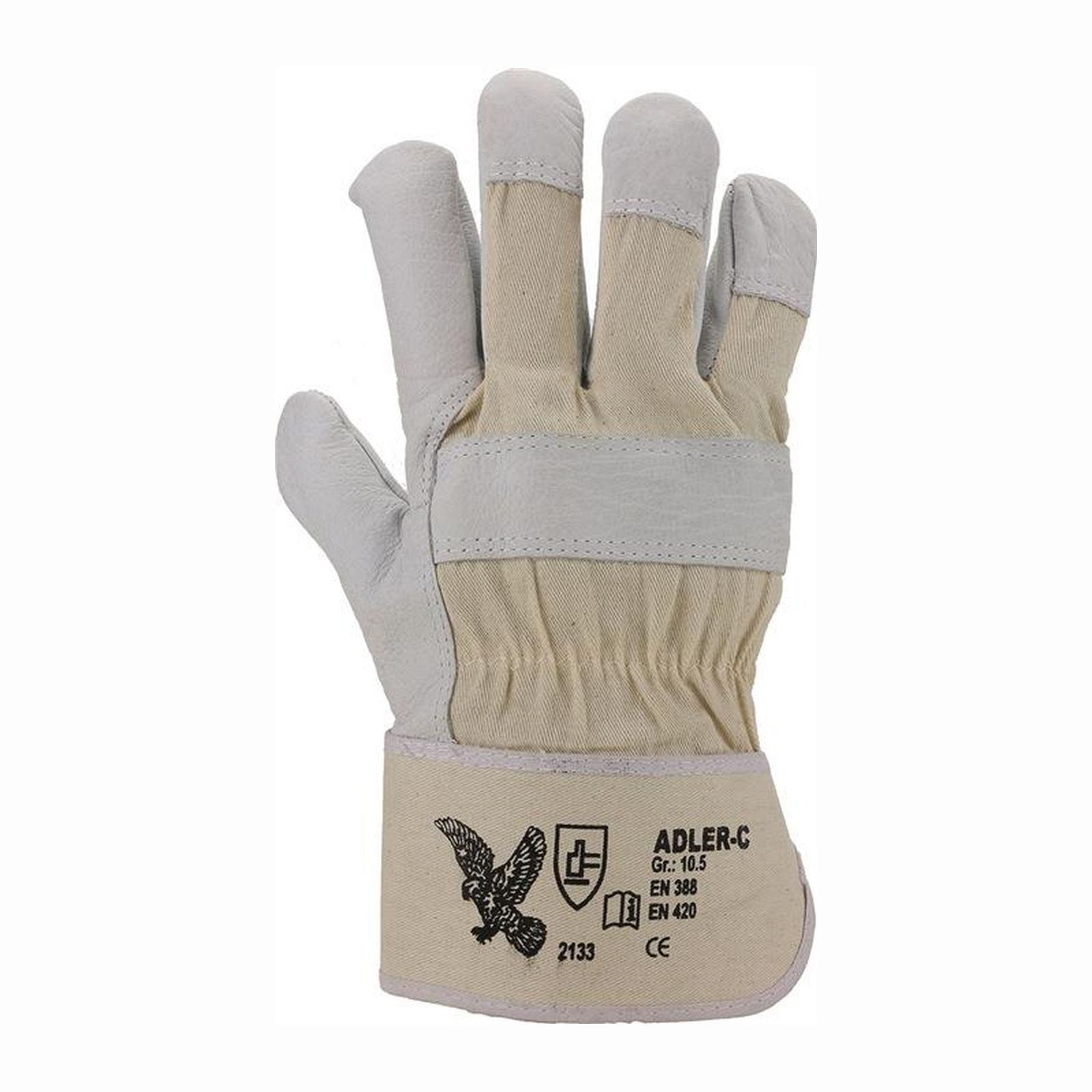 Handschutz ASATEX Handschuhe Adler-C naturfarben Gr. 10,5 - ADLER-C/105