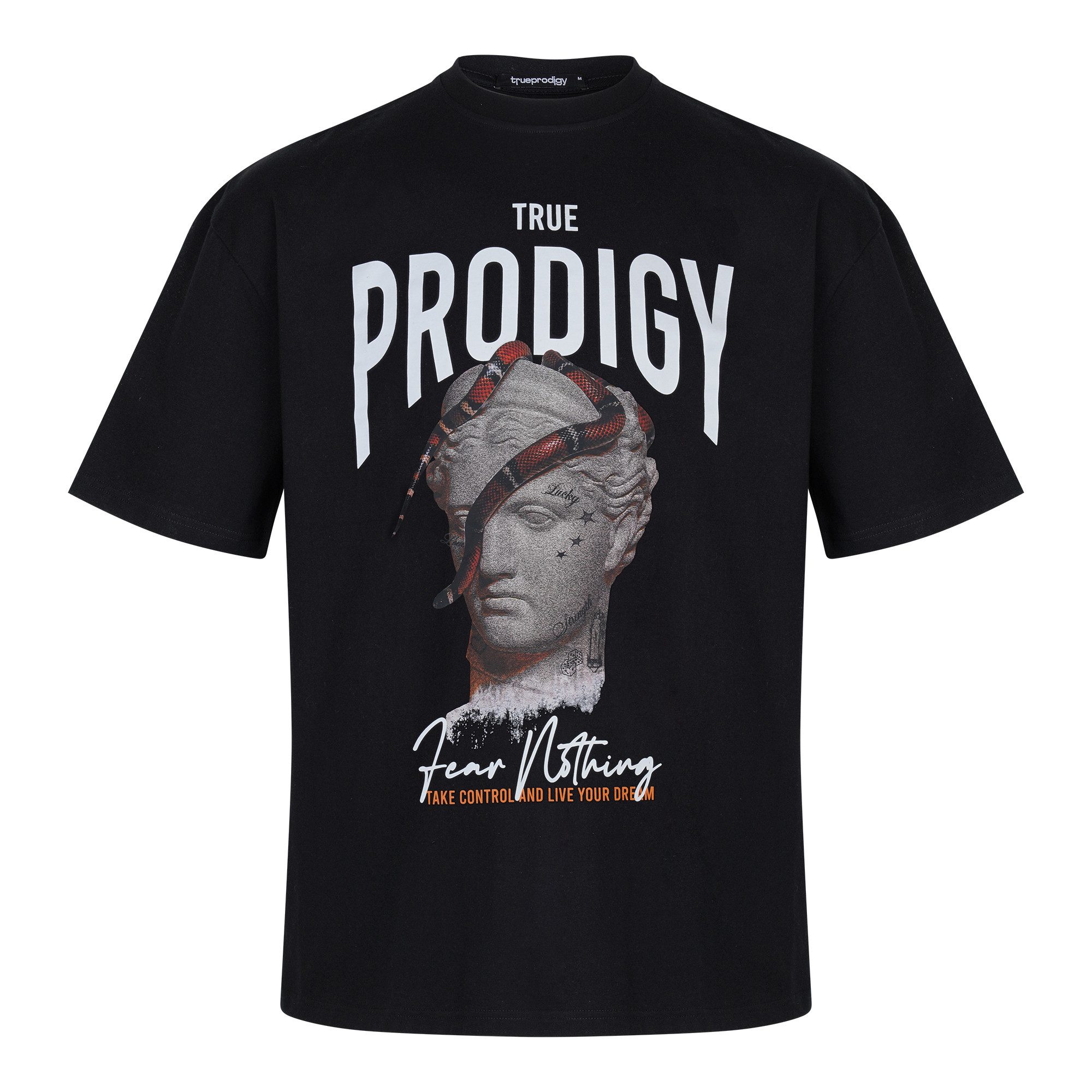 trueprodigy Oversize-Shirt Jamie F Logoprint Rundhals dicker Stoff günstig online kaufen