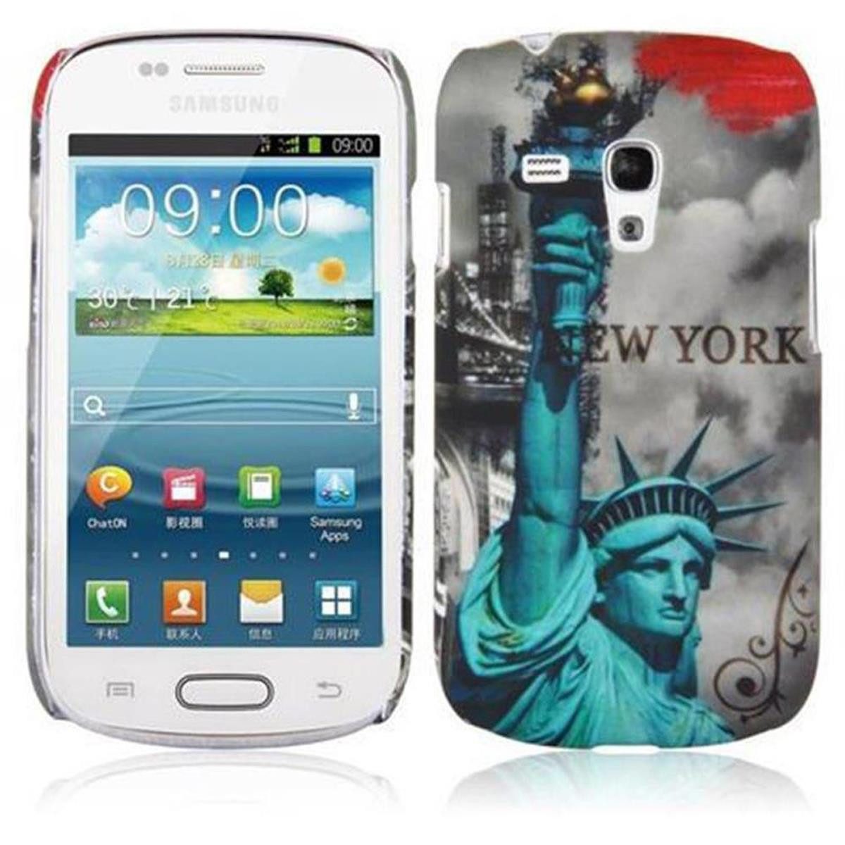 Cadorabo Handyhülle für Samsung Galaxy S3 MINI Hülle Samsung Galaxy S3 MINI, Handy Schutzhülle - Hülle - Robustes Hard Cover Back Case - Aufdruck