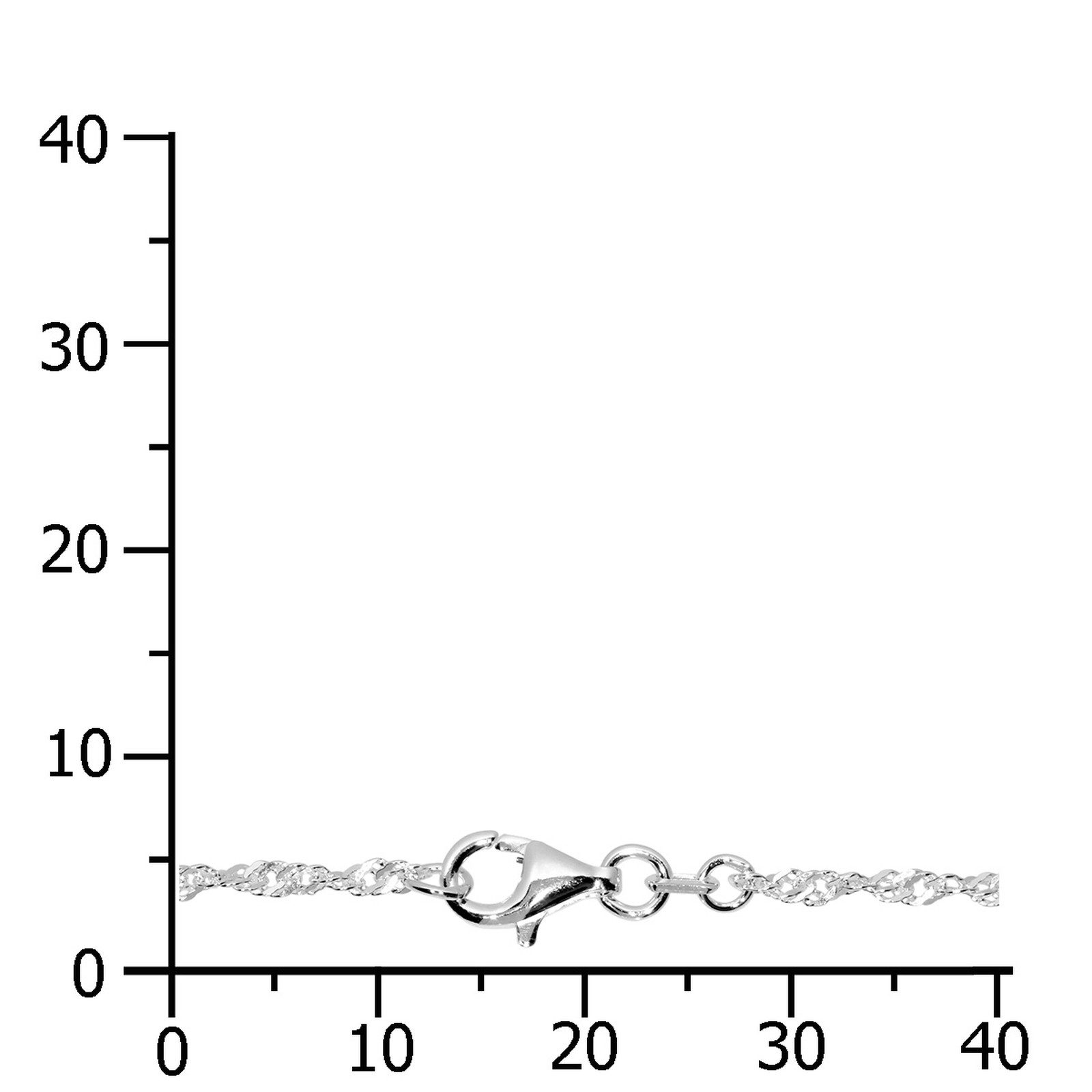 OSTSEE-SCHMUCK Silberkette Ostsee-Schmuck Kette Singapur 1,8 mm Kette Singa günstig online kaufen