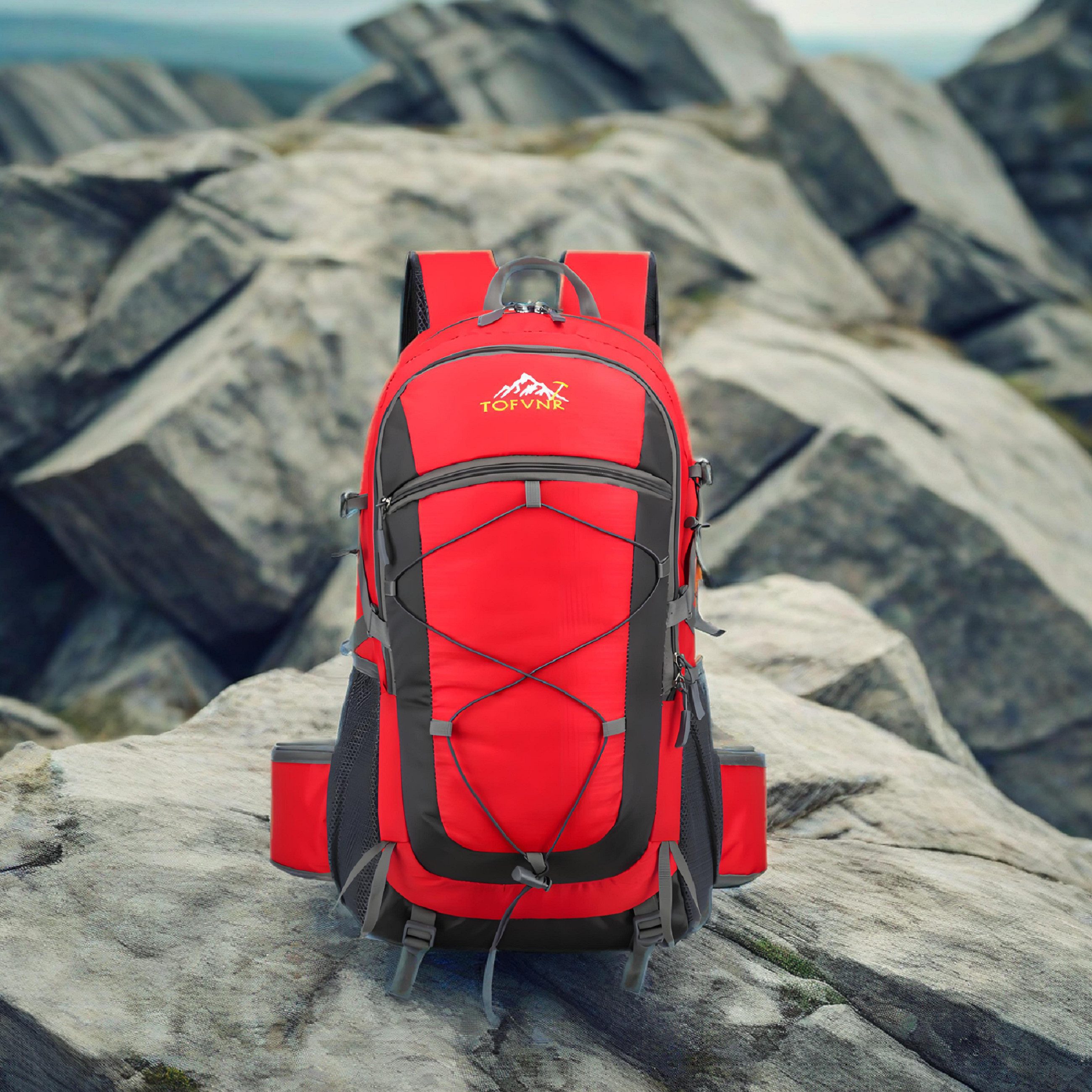 YINDN Wanderrucksack 36-55L Trekkingrucksack, Wasserdichter Outdoorrucksack günstig online kaufen