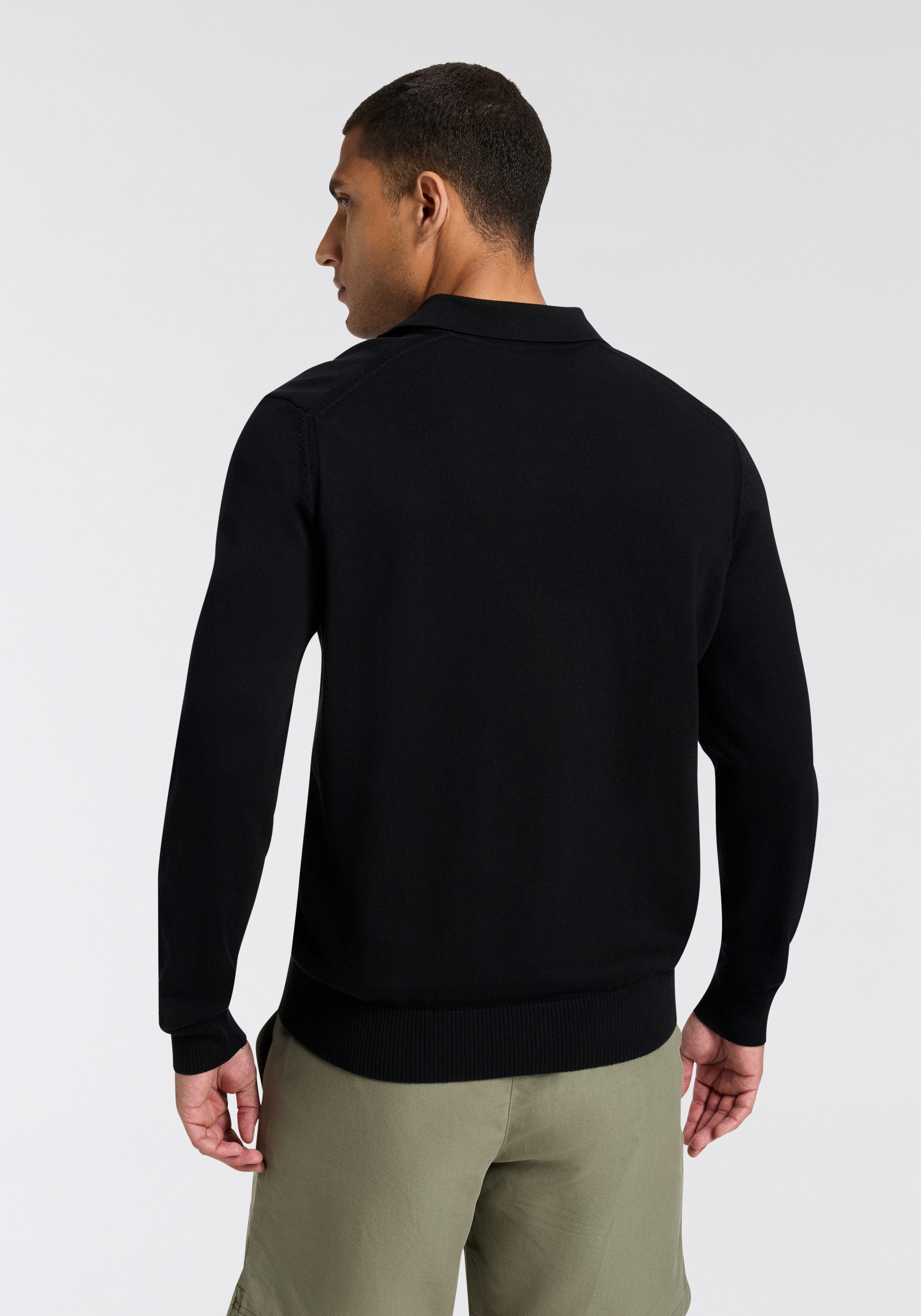 BOSS ORANGE Polokragenpullover Asac mit Logo-Stickerei günstig online kaufen